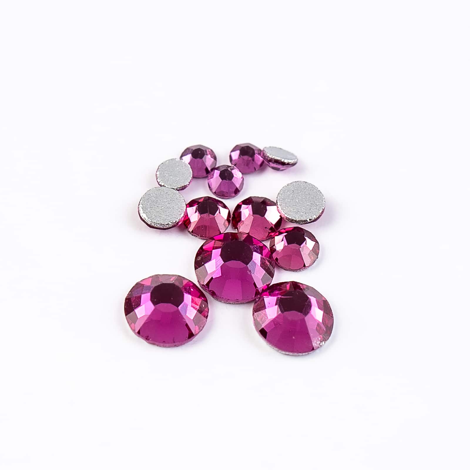 Crystal Lane DIY Assorted Glass Round Flatback Rhinestones Combo