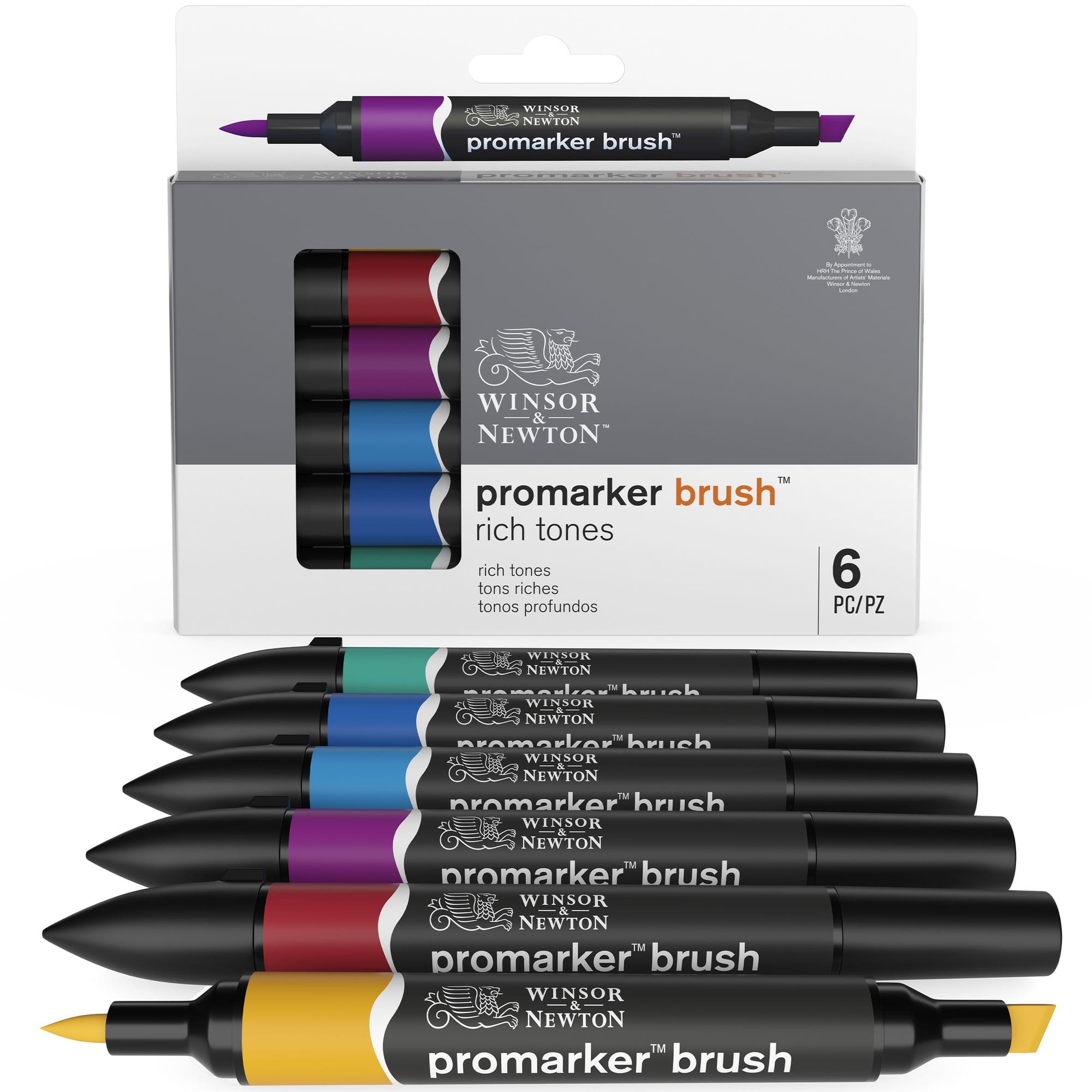 Winsor & Newton® ProMarker Brush™ Rich Tones Marker Set