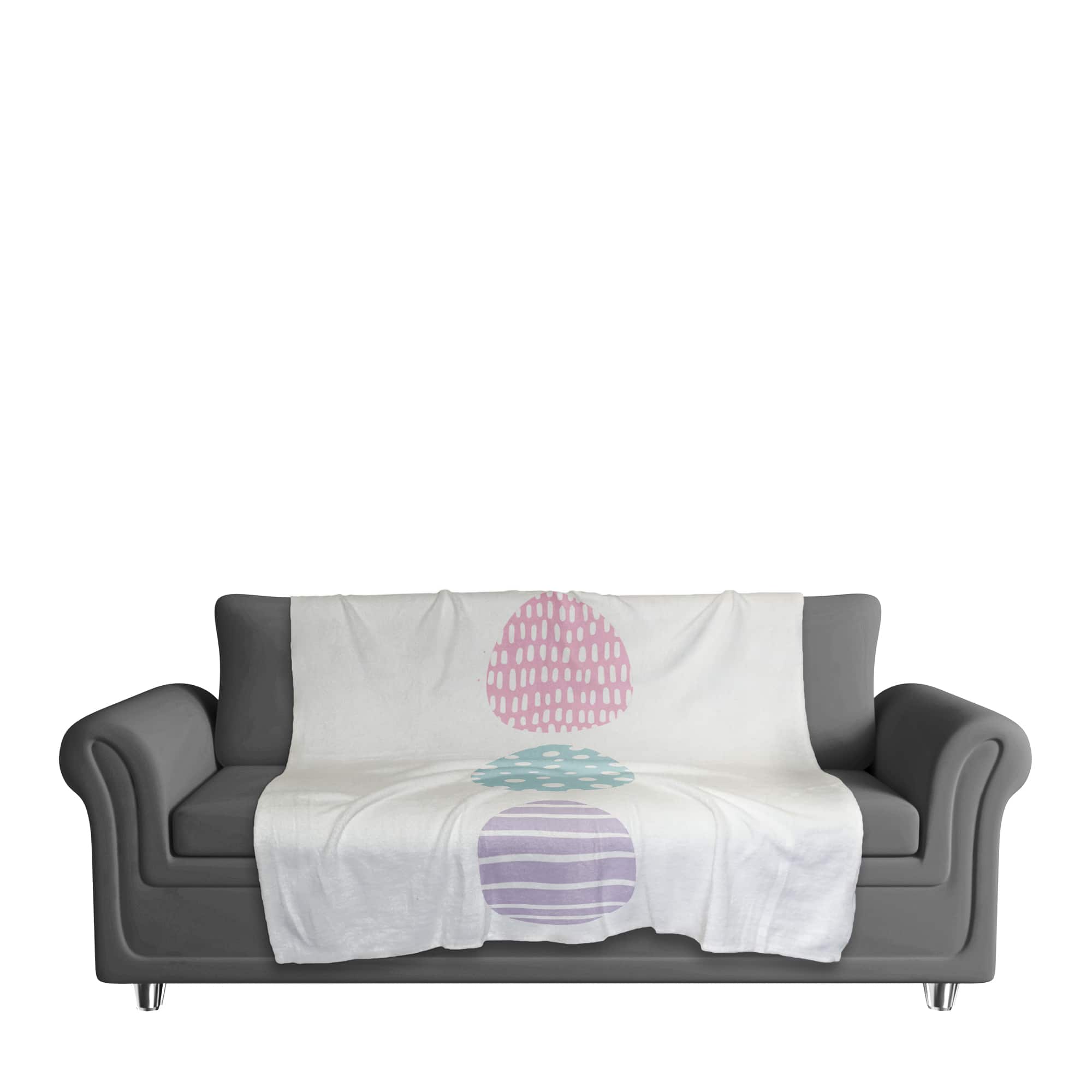 Tri Eggs Blanket 50" x 60" Sherpa Fleece Blanket