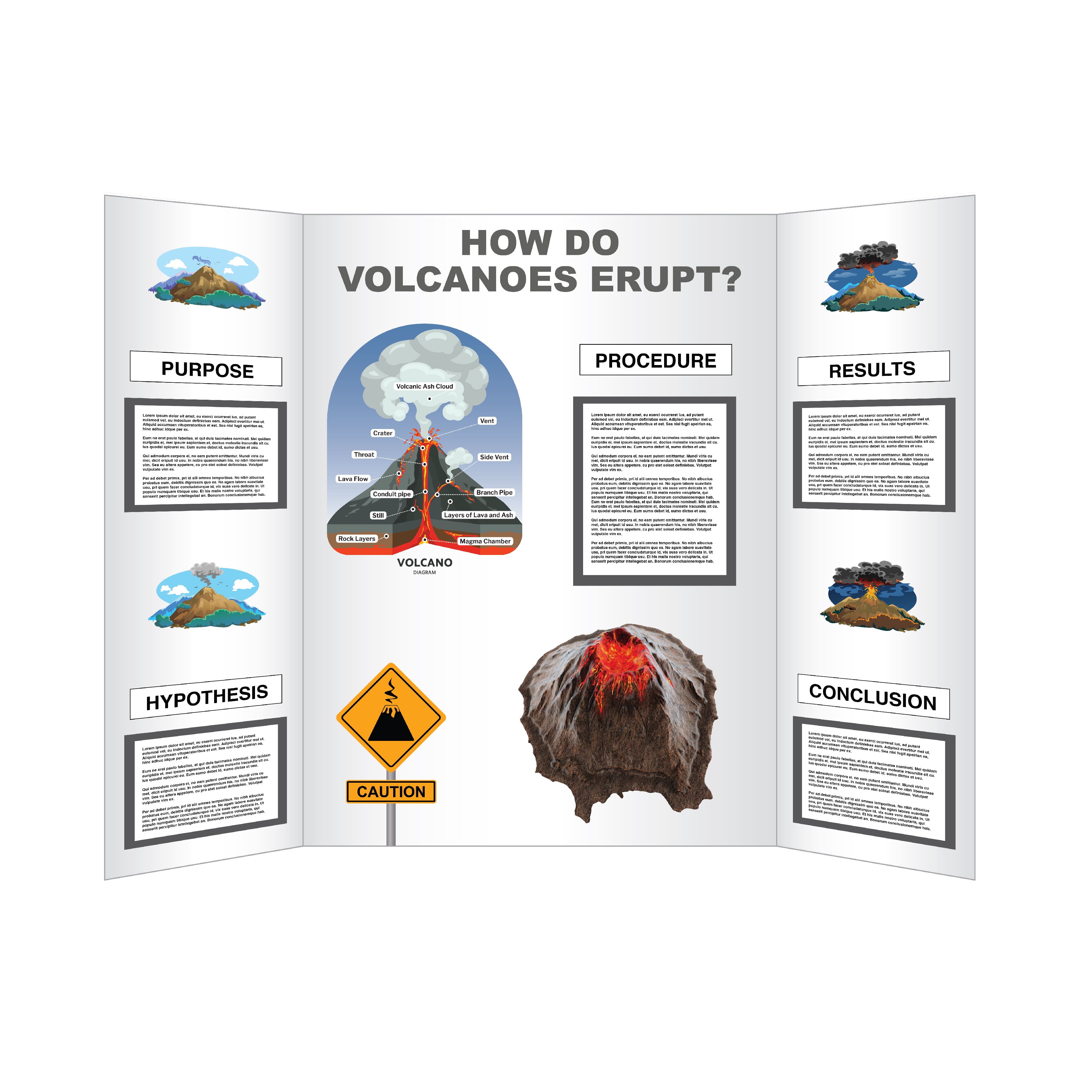 12 Pack: 36" x 48" White Corrugated Tri-Fold Display Board