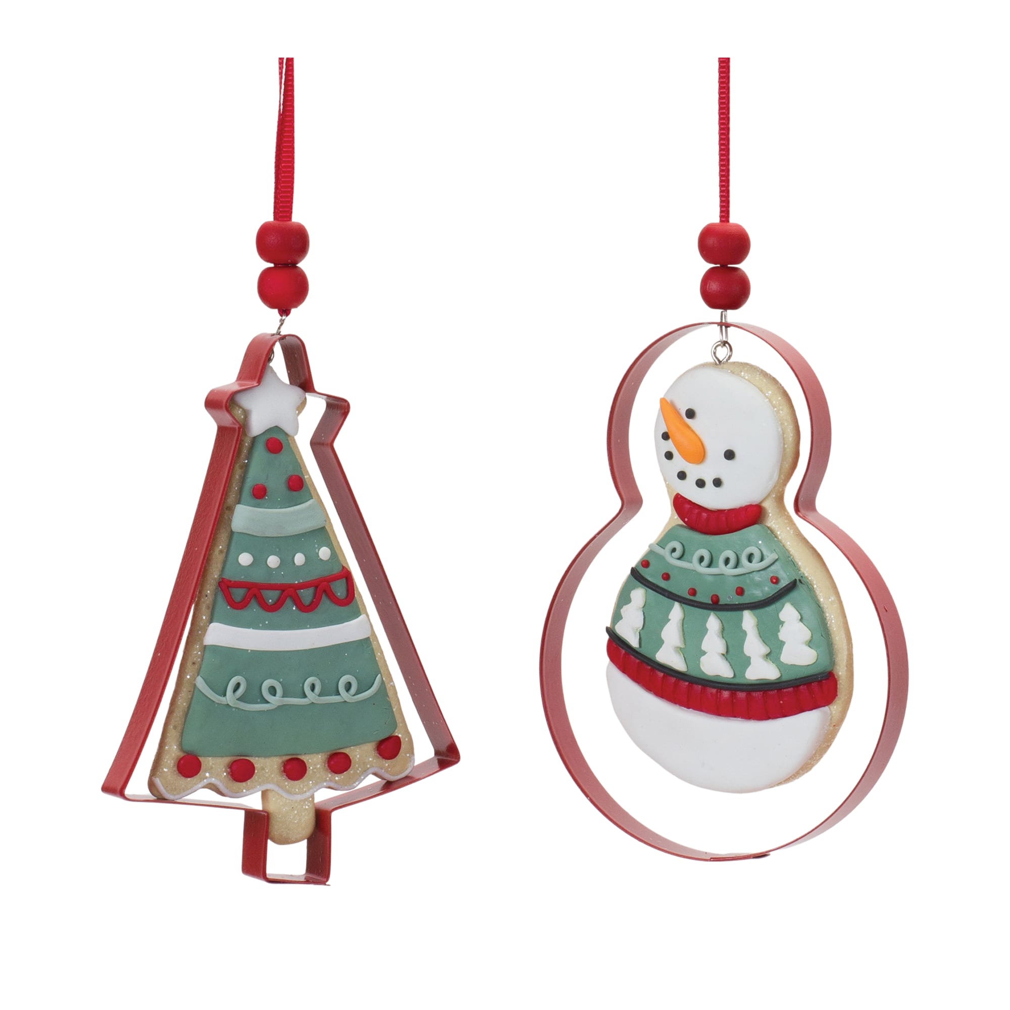 12ct. 4.25" Metal Cookie Cutter Ornament Set