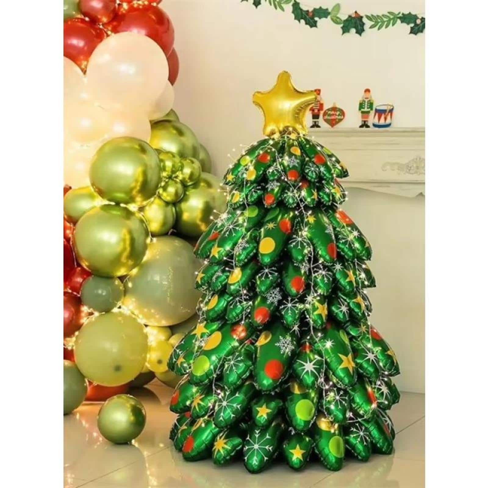 Wizardi Christmas Tree Standing Foil Balloon Decoration
