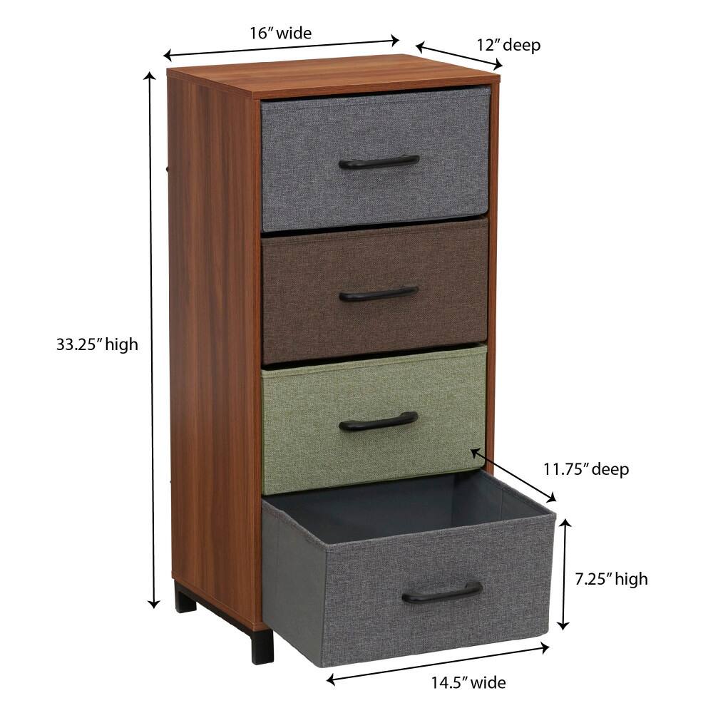 Household Essentials 33" 4-Drawer Dresser