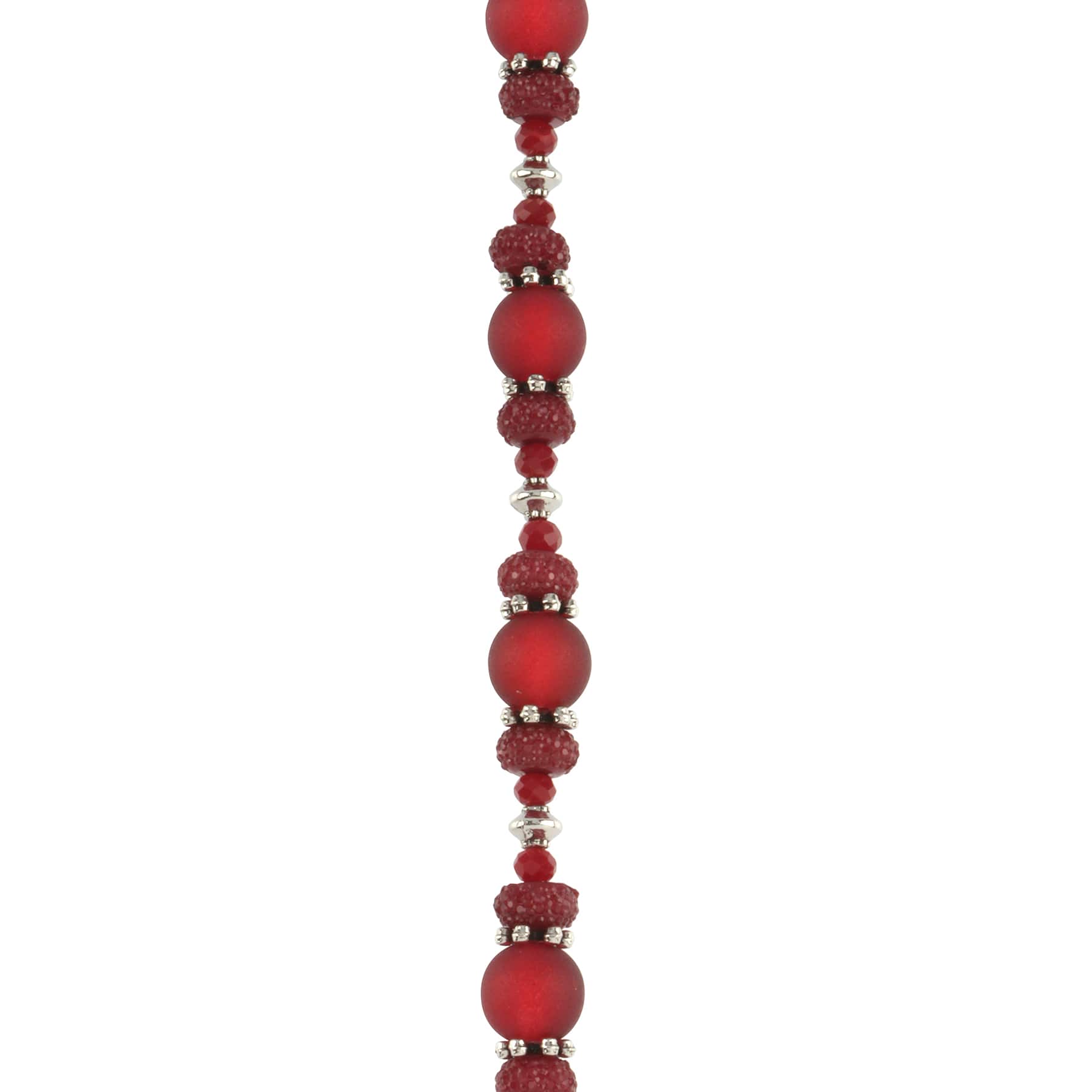 12 Pack: Red & Aurora Borealis Resin, Glass & Metal Bead Mix by Bead Landing™