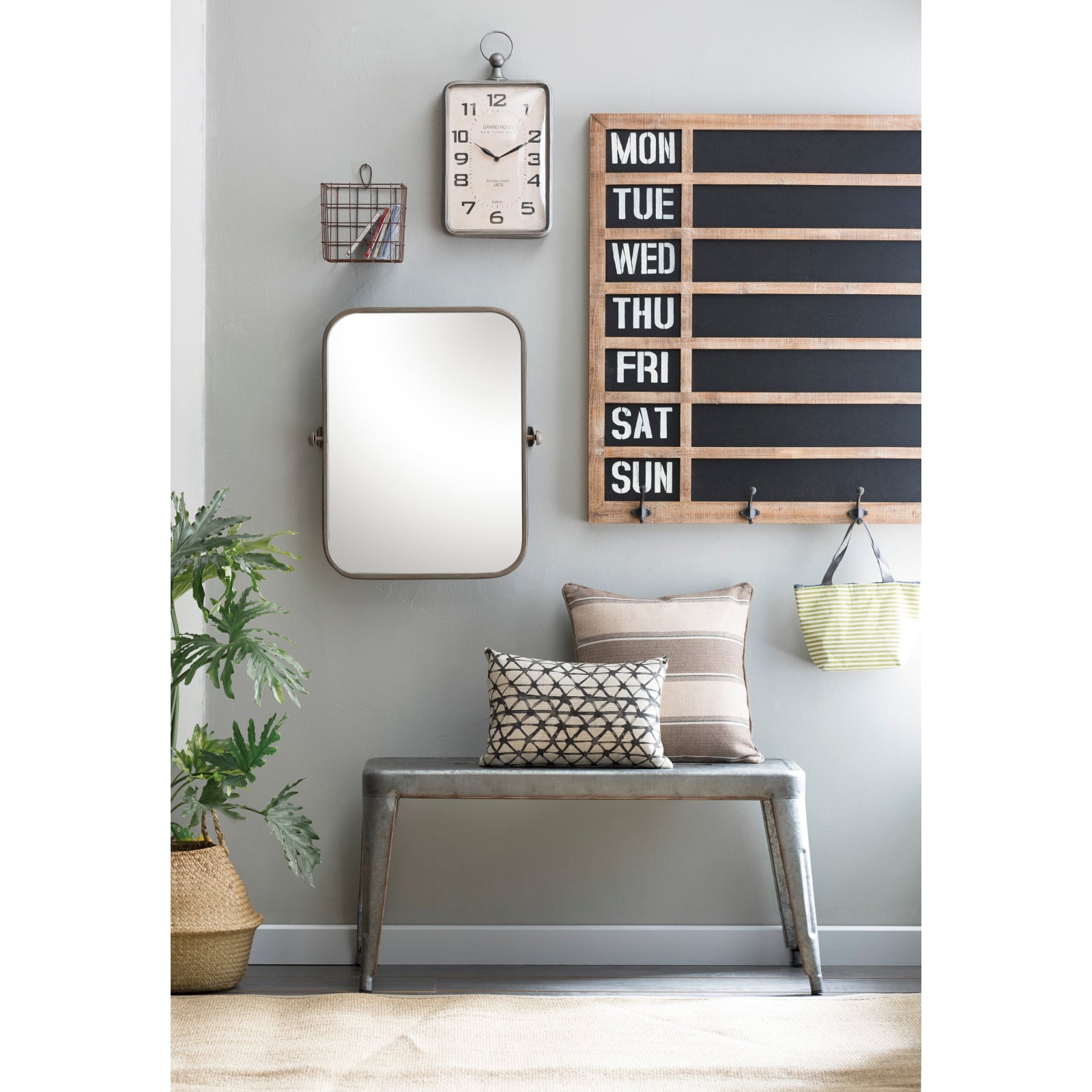 Hello Honey® 24'' Metal Framed Pivoting Wall Mirror