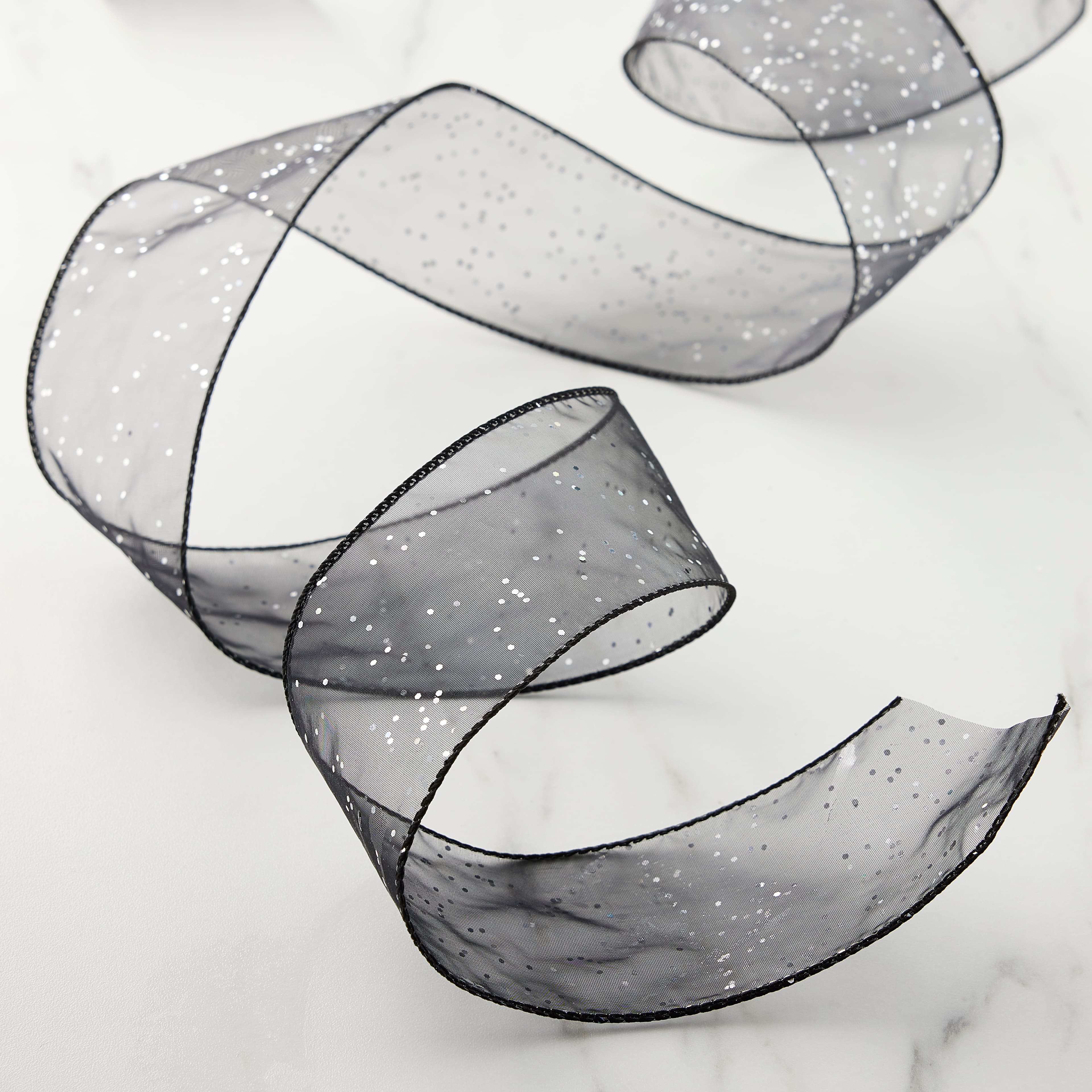 12 Pack: 2.5"x 10yd. Glitter Shimmer Wired Ribbon by Celebrate It® Specialty