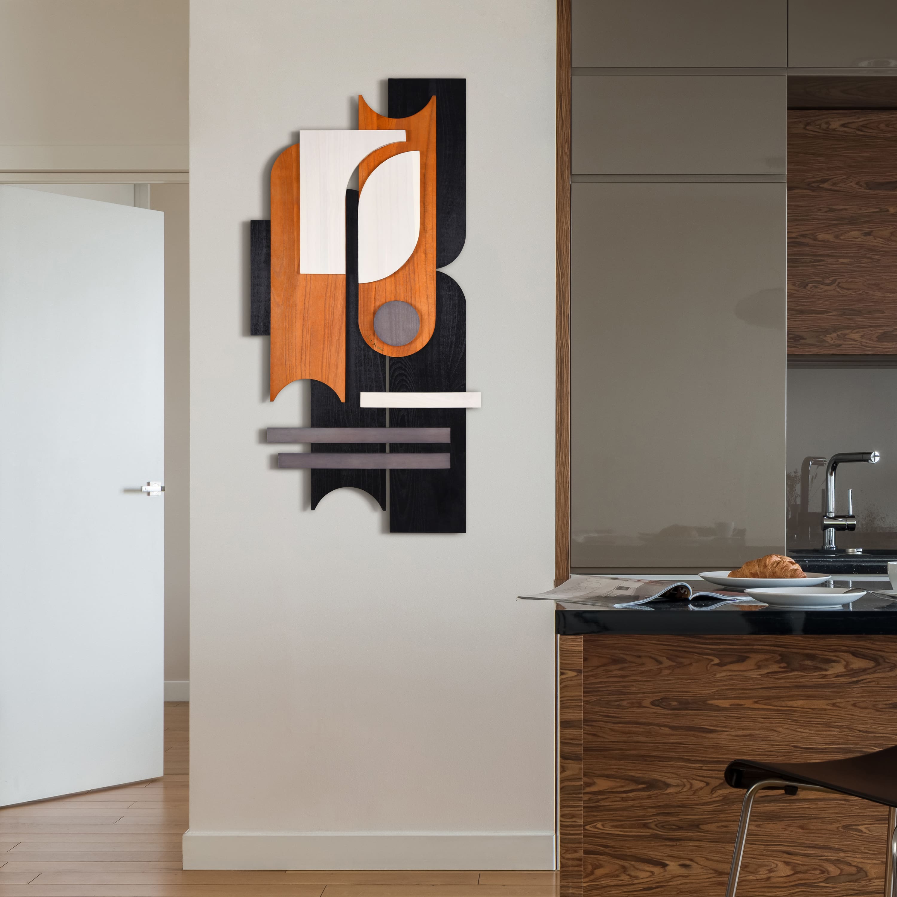 Empire Art Direct 48" x 24" Honeyed Dusk I Abstracts Wood Wall Art
