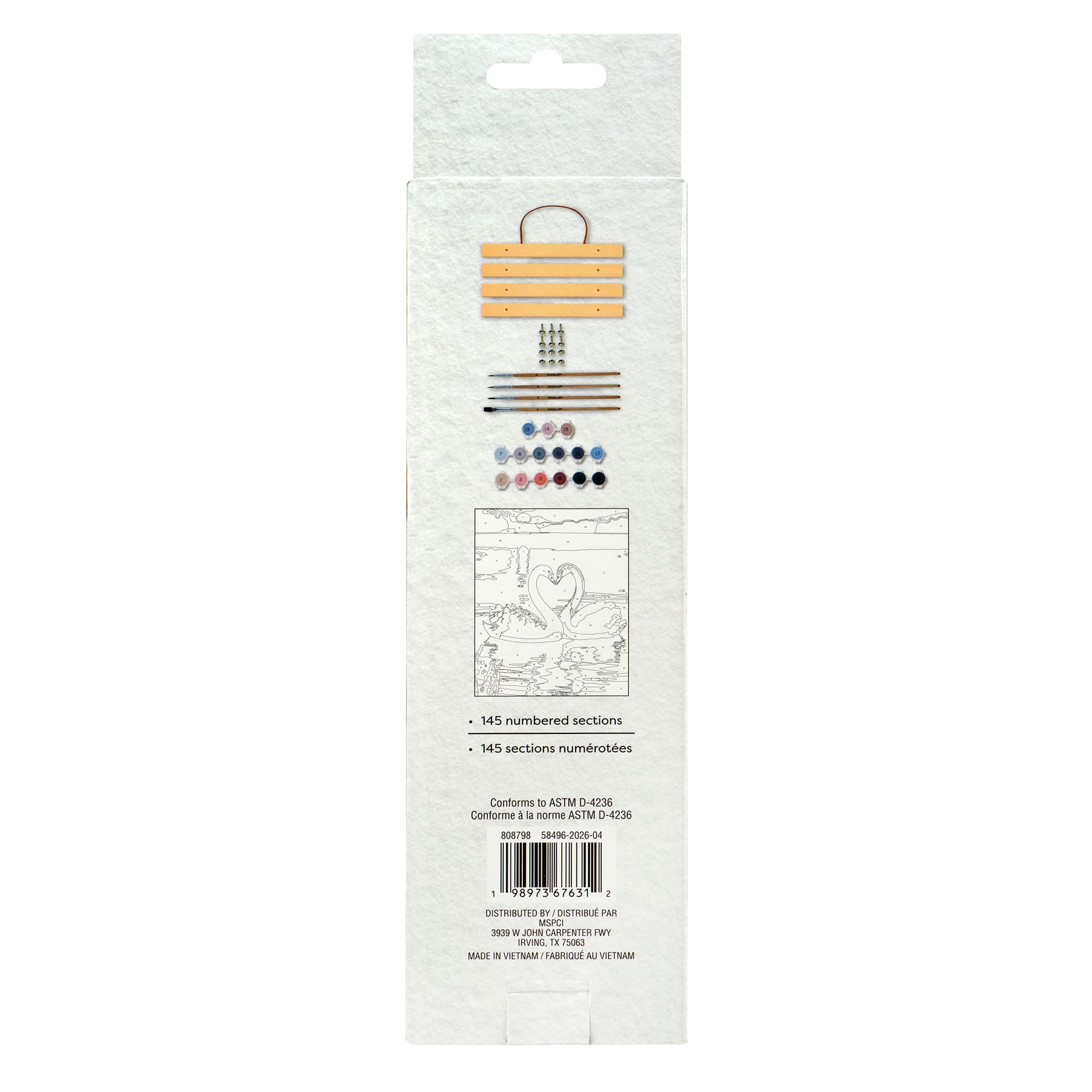 8" x 10" Swans Paint-by-Number Kit by Artist's Loft®