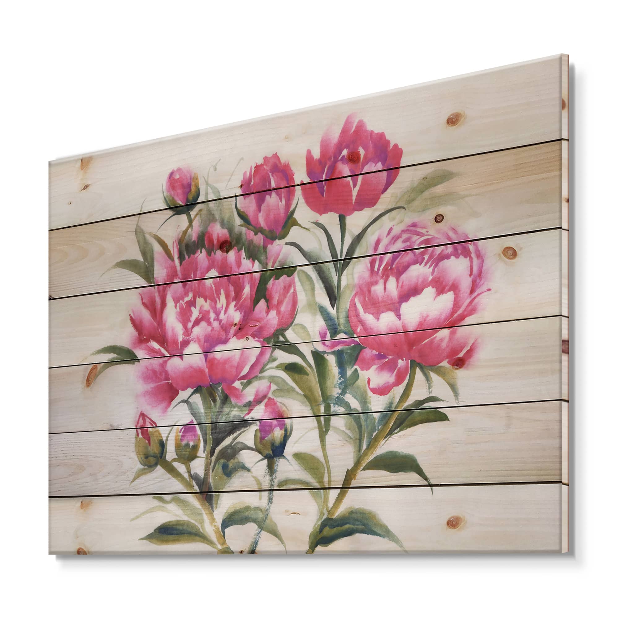 Designart - Purple Peonies Bush I