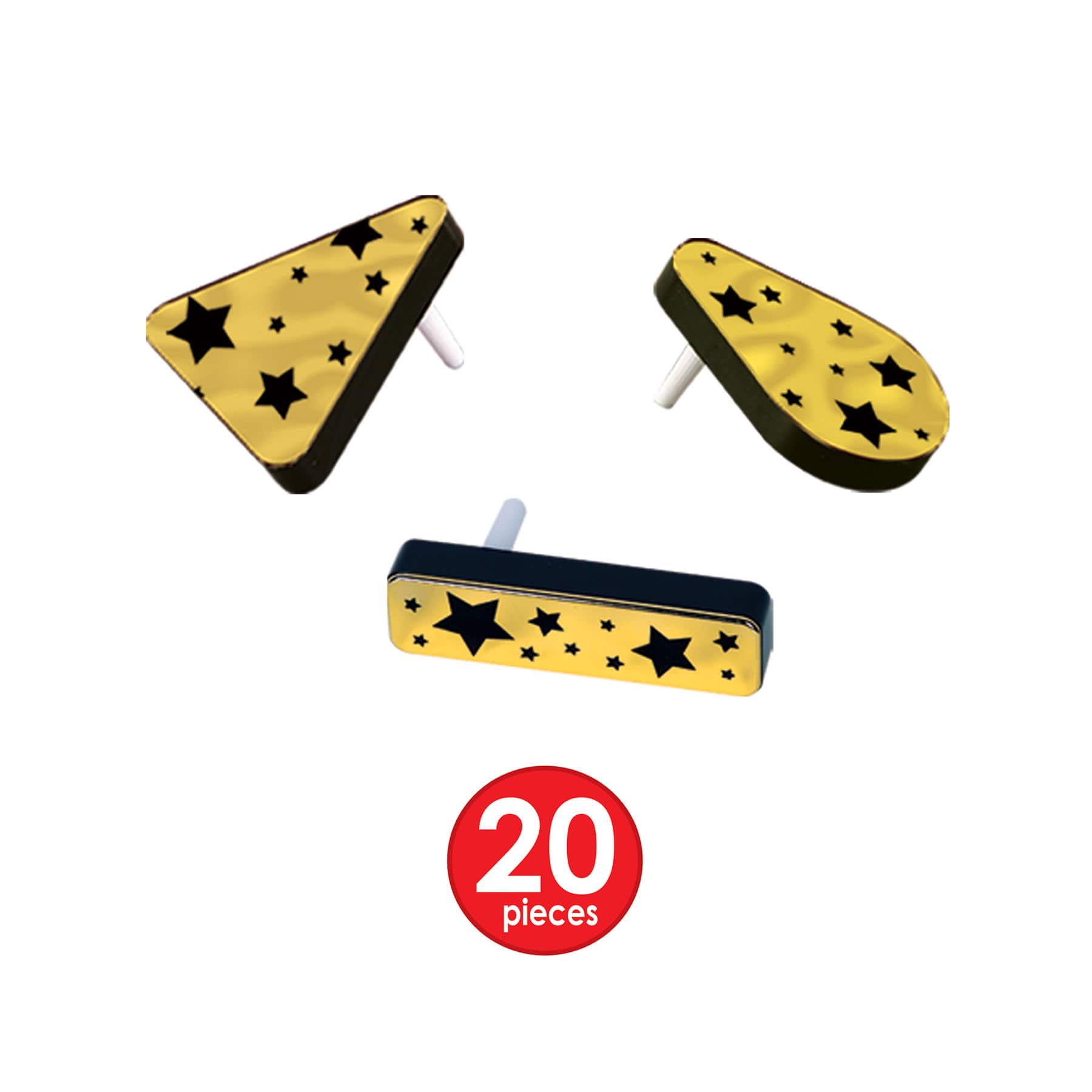 Beistle Black & Gold New Year Entertainer Party Favor Kit for 50
