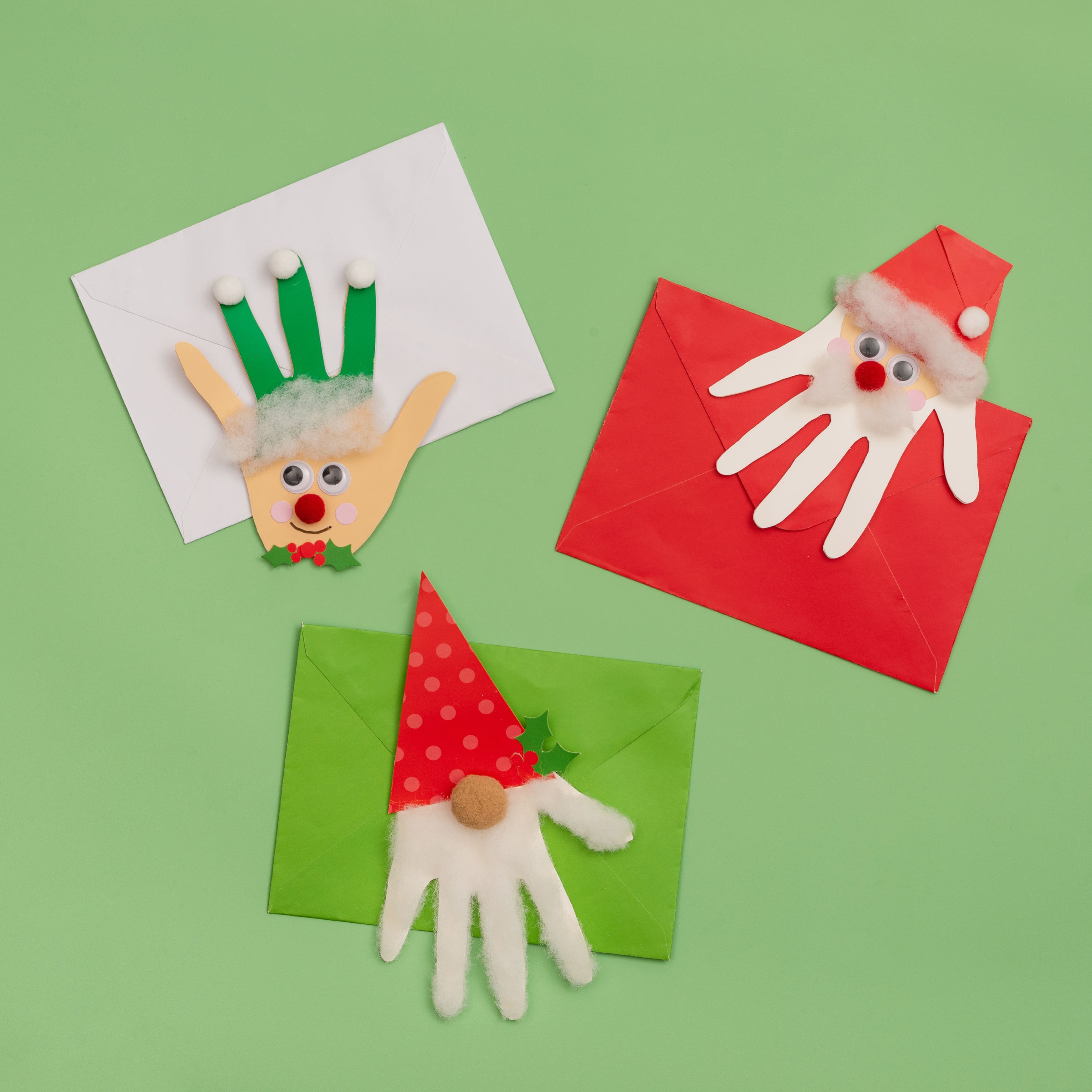 Colorbok Christmas PDQ Holiday Kids Hand Print Card Kit