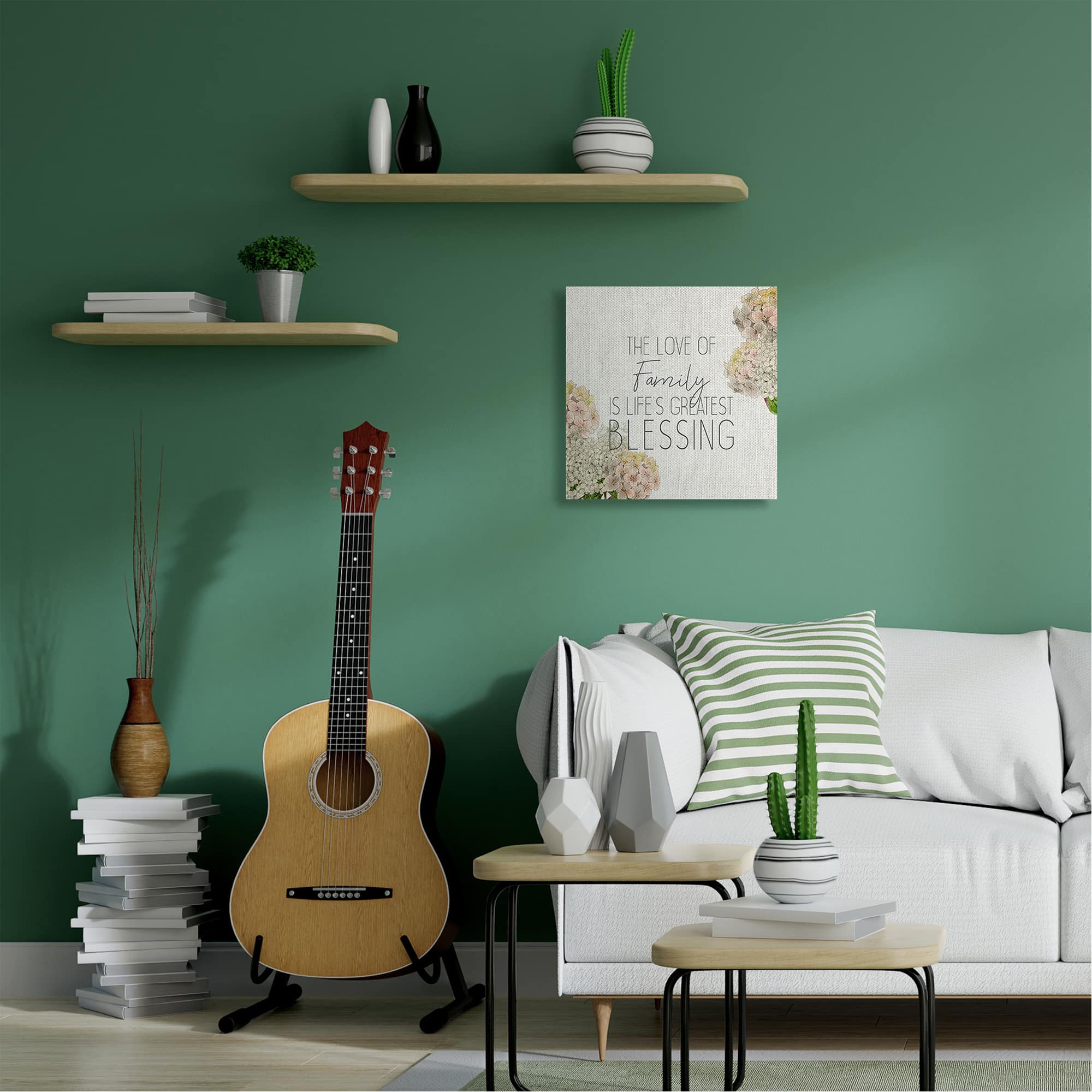Stupell Industries Love Of Family Religious Canvas Wall Art