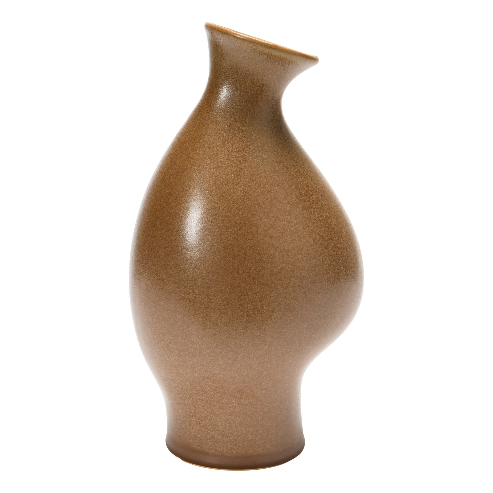 Hello Honey® 10" Speckled Reactive Glaze Organic Shaped Stoneware Vase