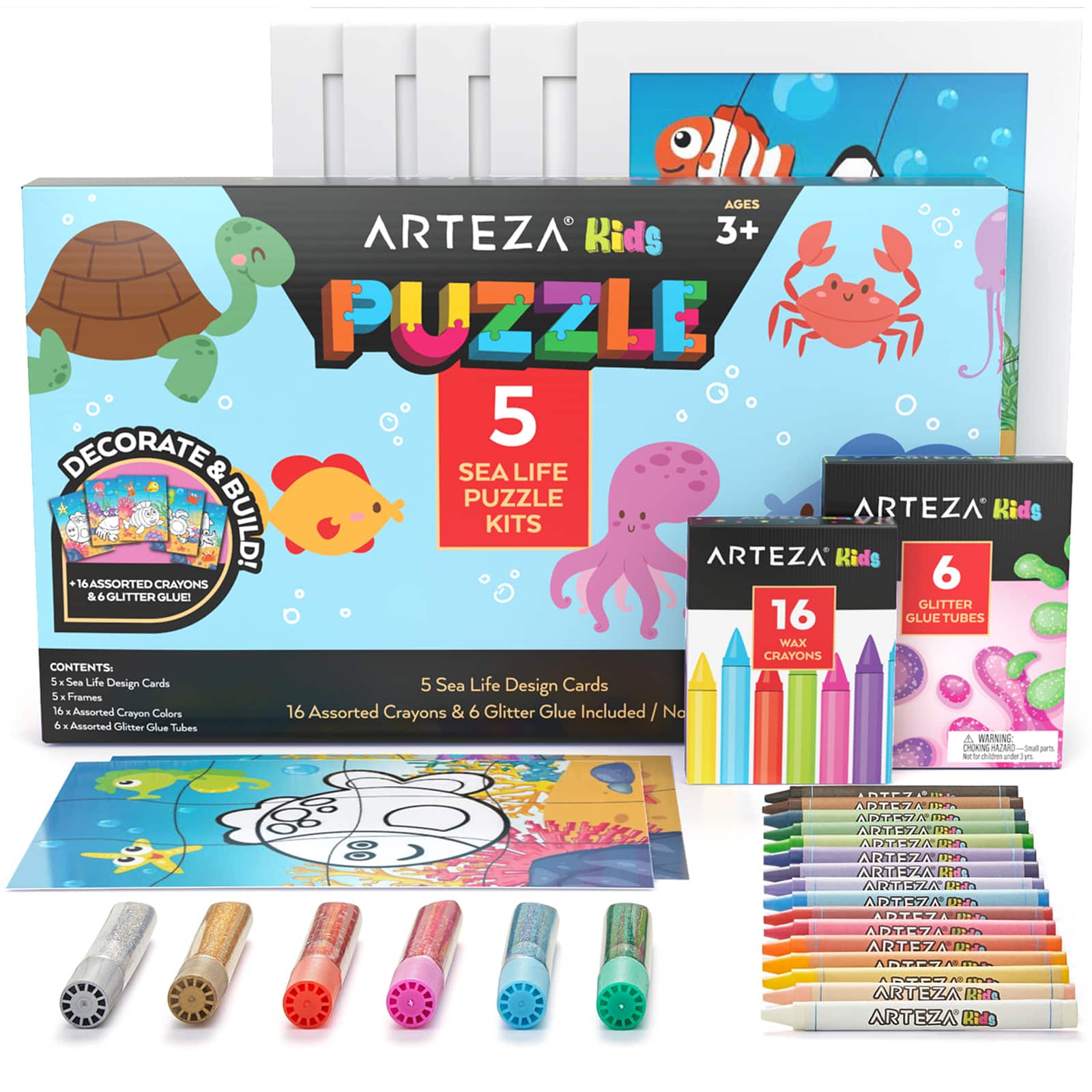 Arteza® Kids Sea Life Jigsaw Puzzle Set