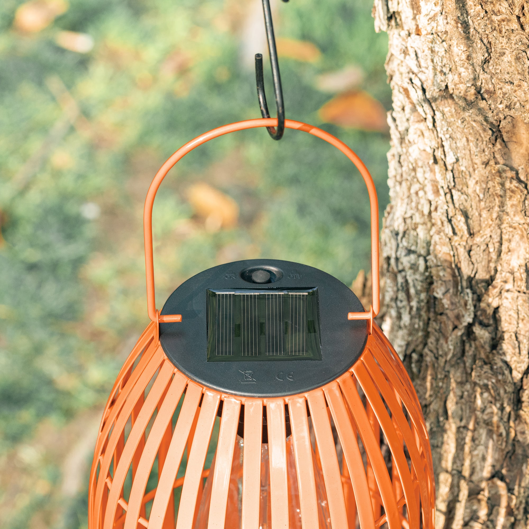 Glitzhome® 9.75" Metal Woven Solar Powered Hanging Lantern, 2ct.