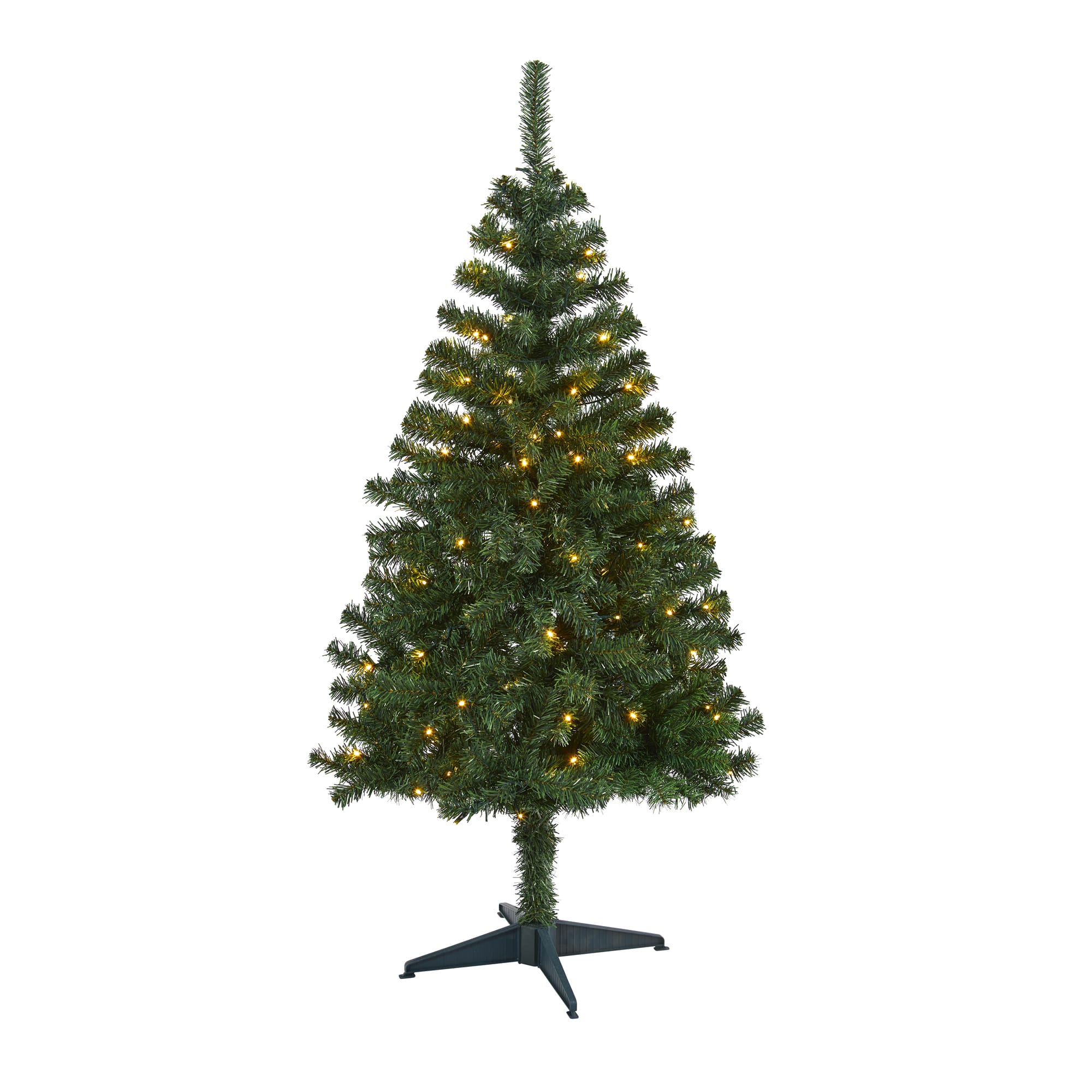 4ft. Pre-Lit Northern Tip Pine Artificial Christmas Tree, Clear LED Lights