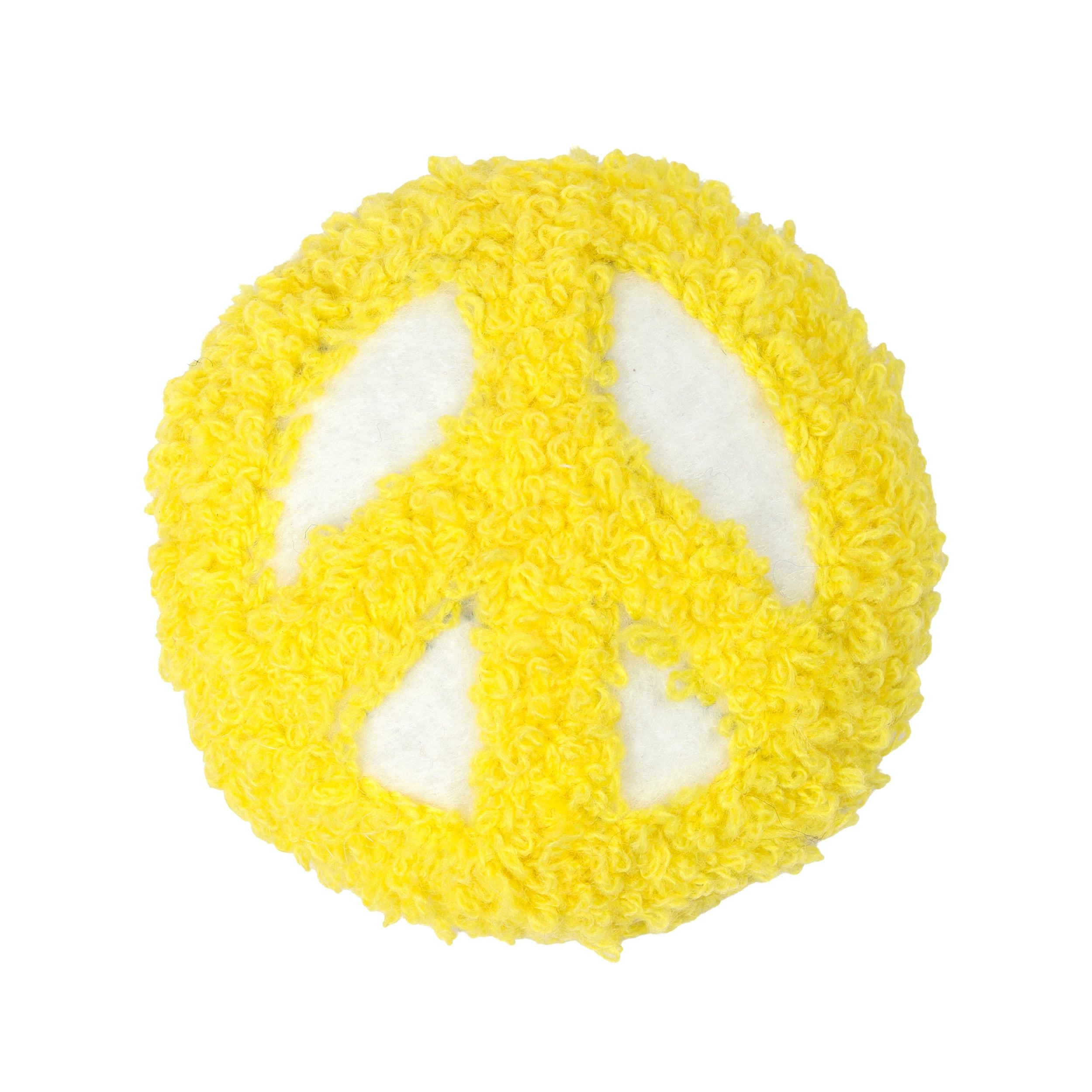 Yellow Peace Sign Filled Patch Embellishment by Celebrate It™