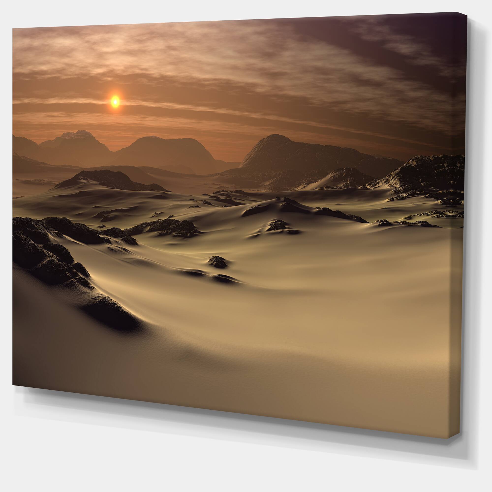 Designart - Beautiful Brown Fantasy Terrain