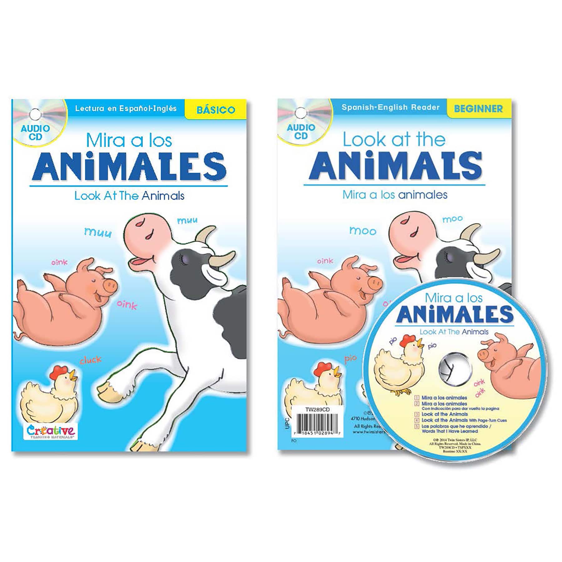 Spanish-English Readers with audio CD bundle set