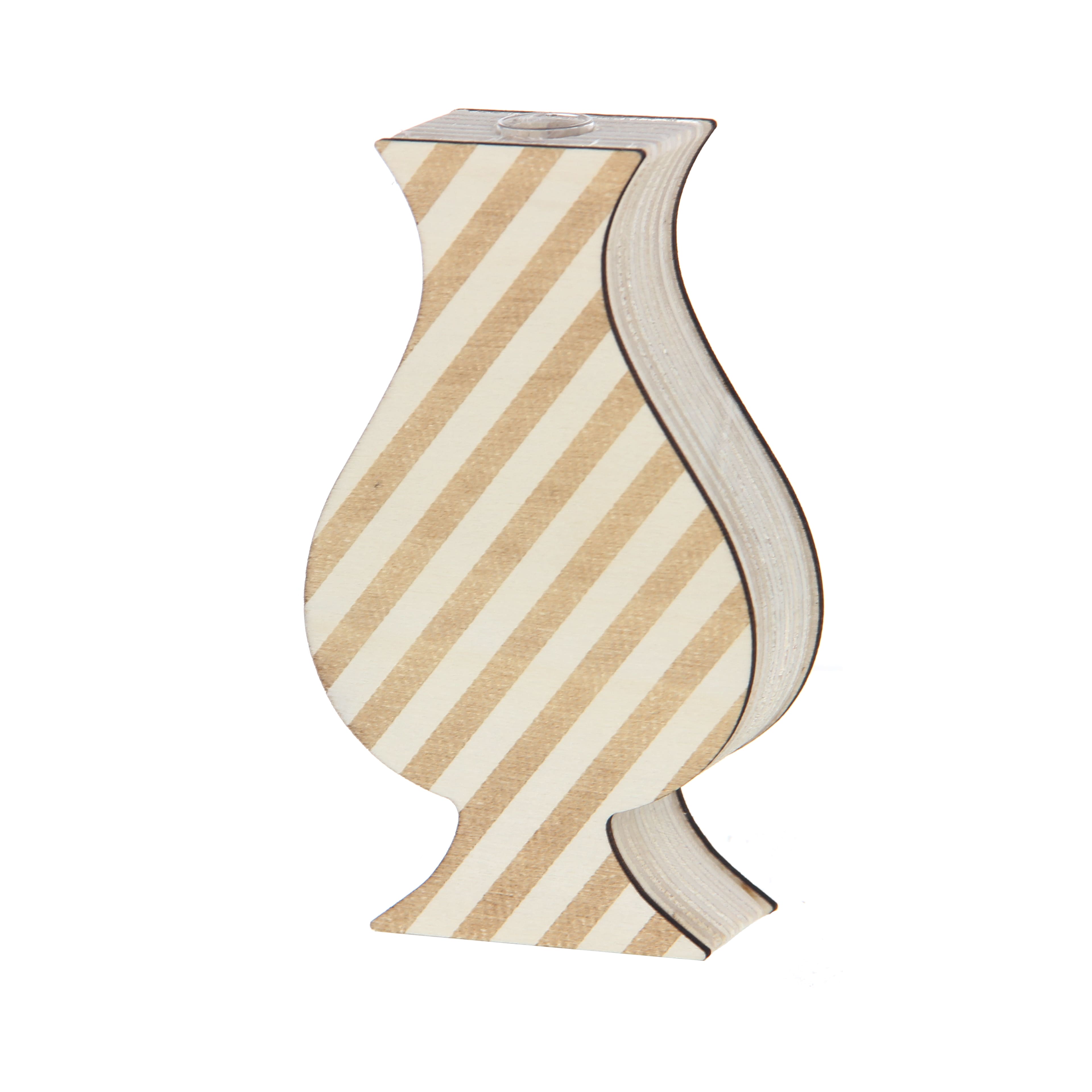 Jonathan Adler x Michaels 5" Striped Urn DIY Wood Vase