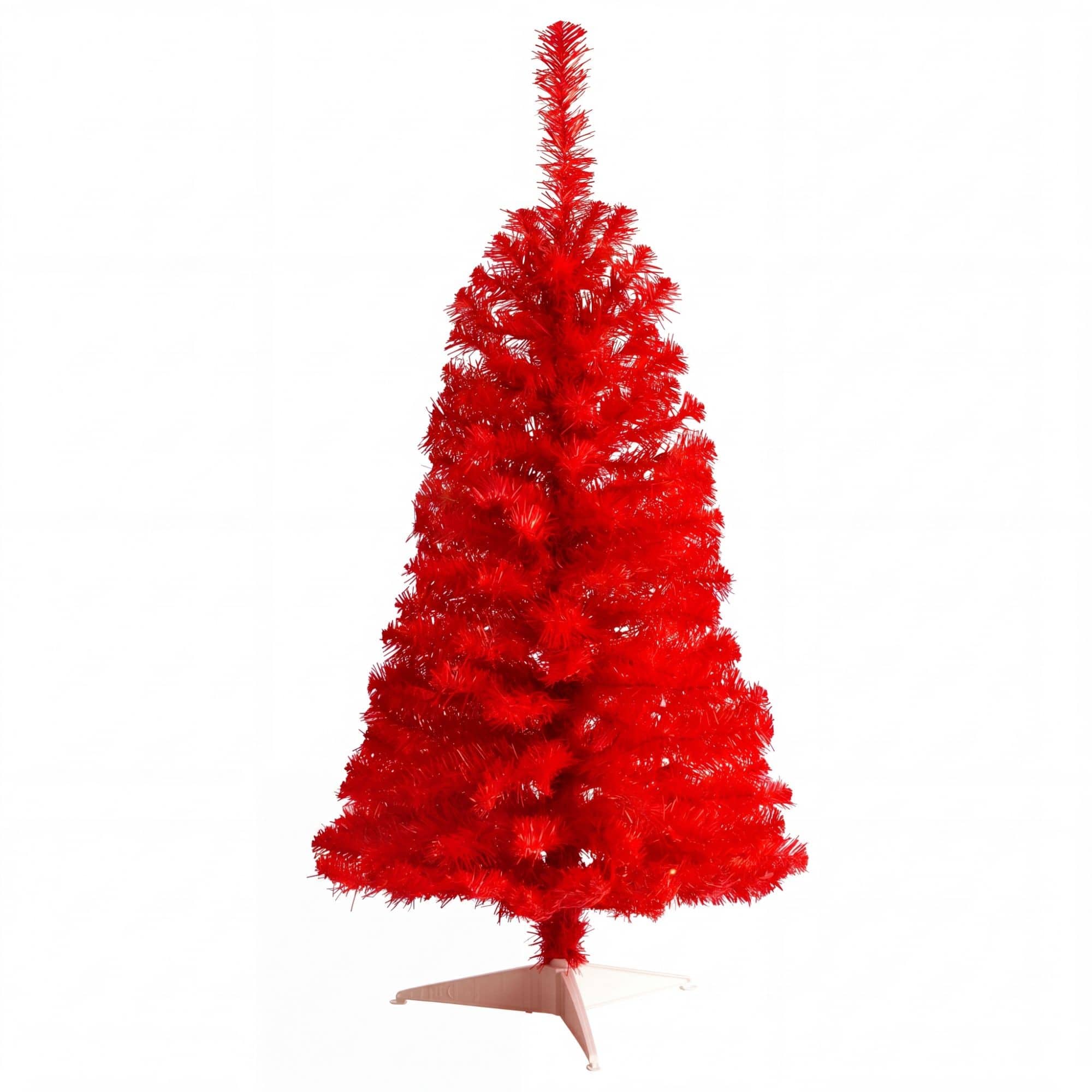 Nearly Natural 3ft. Unlit Red Artificial Christmas Tree