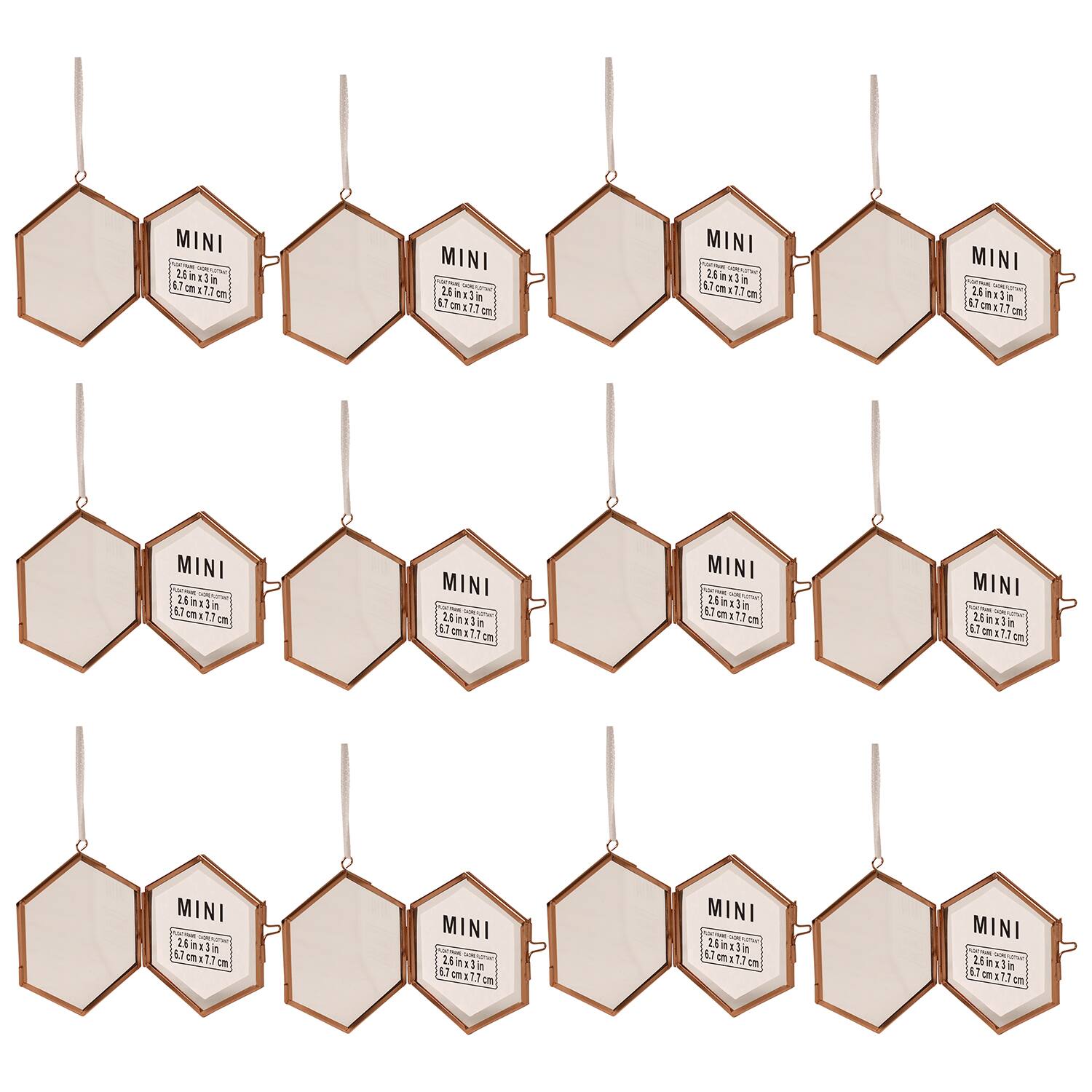 12 Pack: Mini Hexagon Float Frame by Studio Décor®