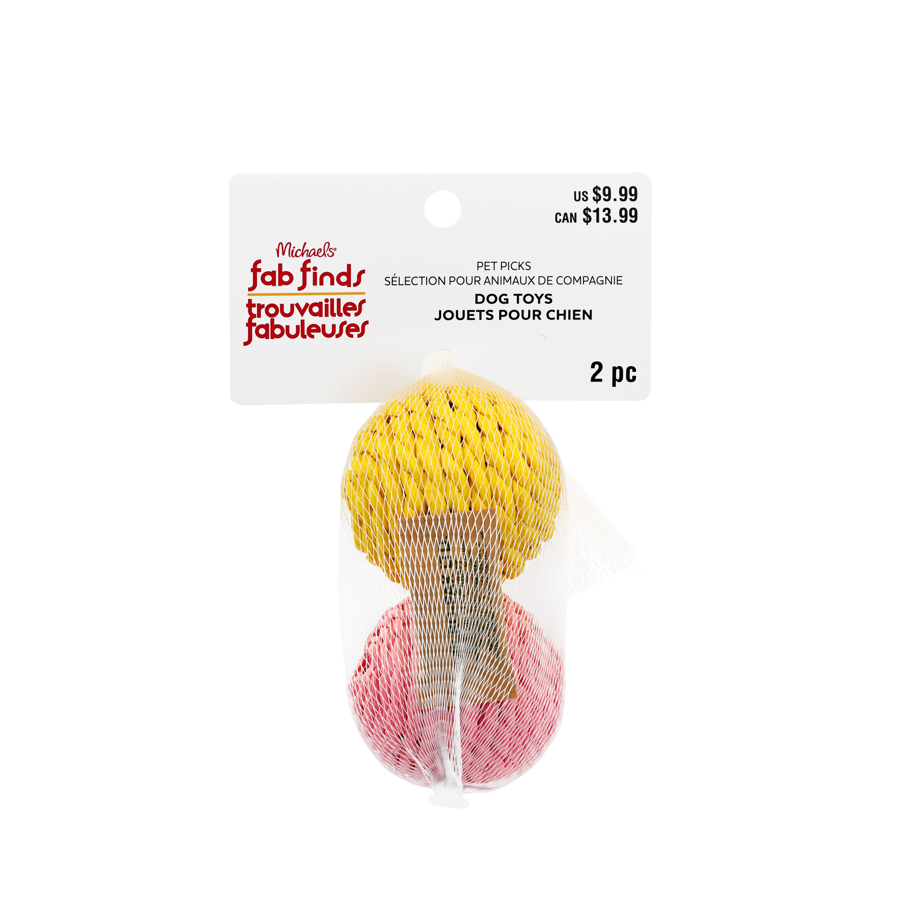 Assorted Ball Dog Toys, 2pc. by Fab Finds