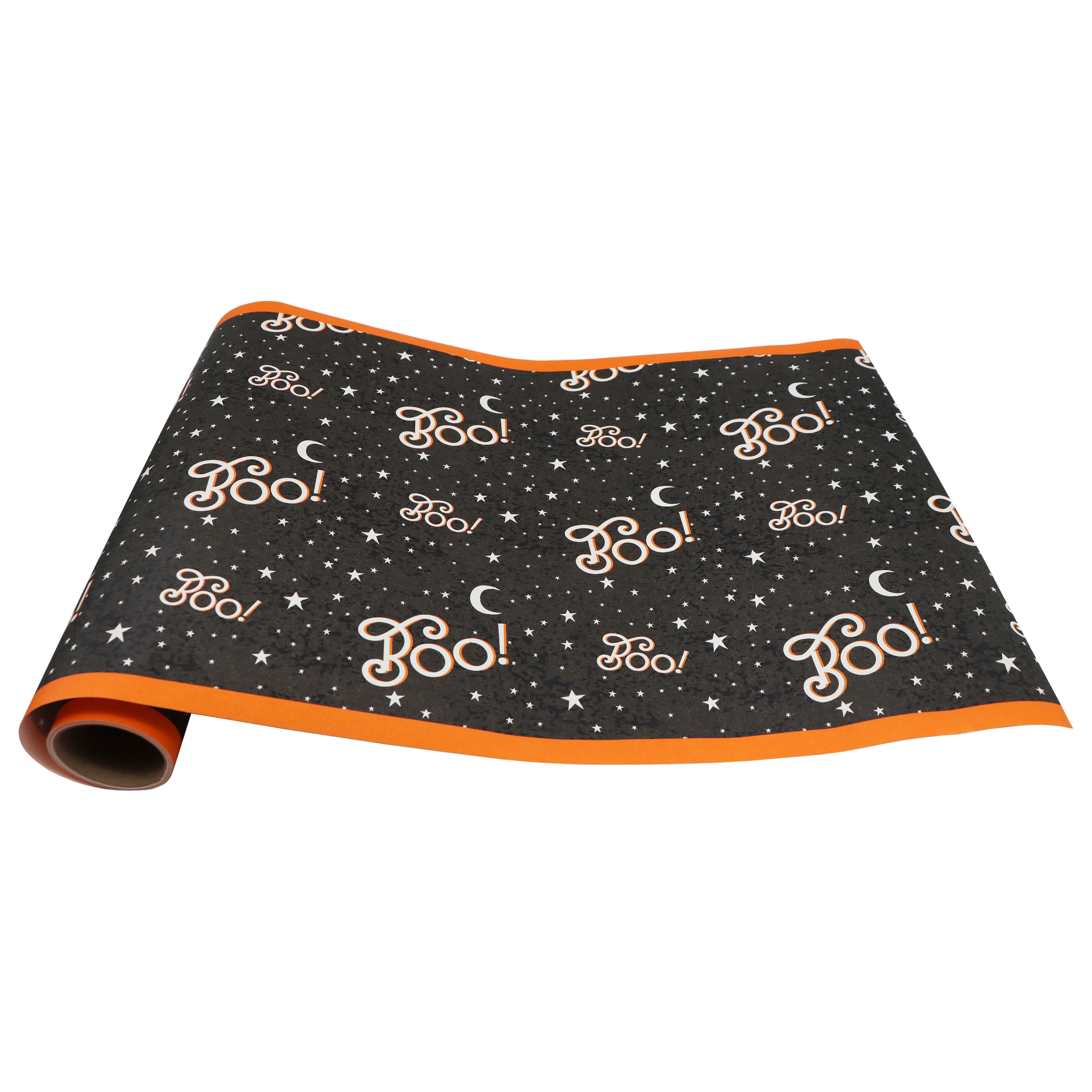20ft. Halloween Boo with Moons and Stars Table Runner by Celebrate It™
