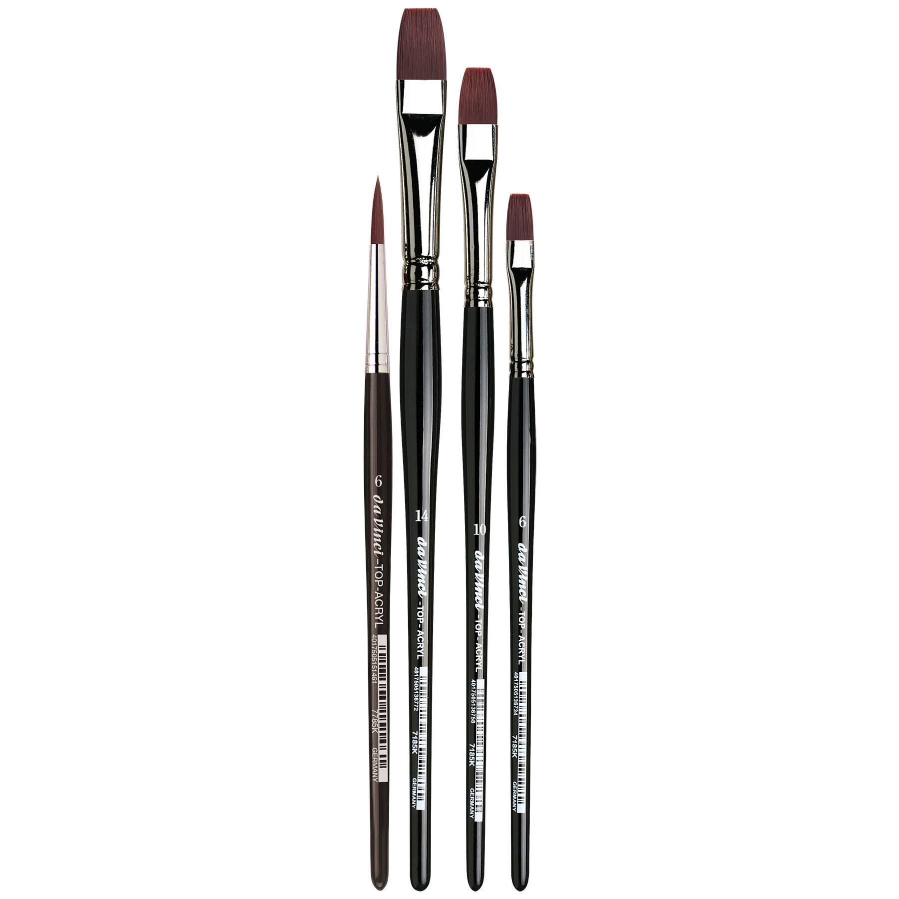 da Vinci TOP-ACRYL 4 Piece Brush Set