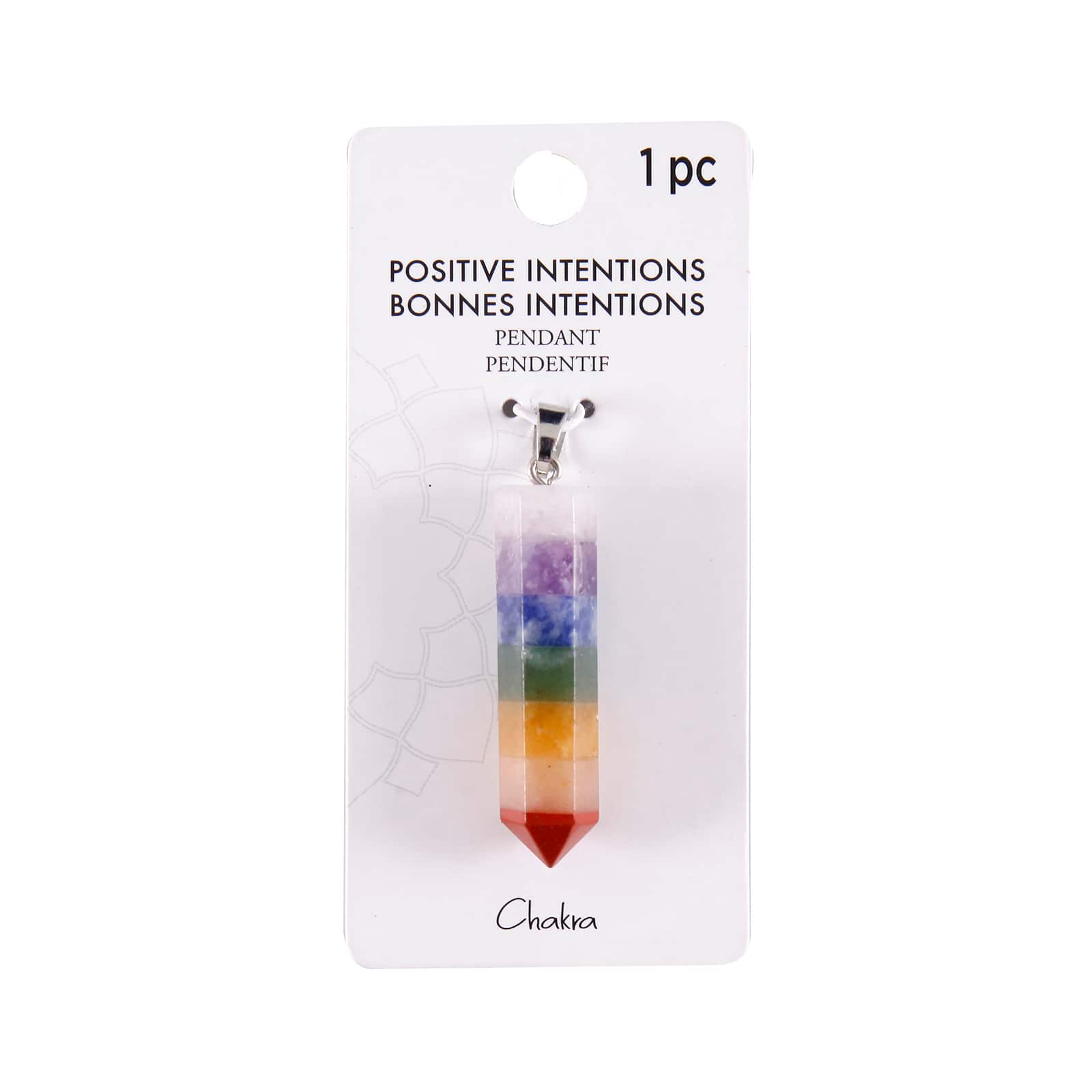 12 Pack: Positive Intentions Chakra Arrow Pendant by Bead Landing™