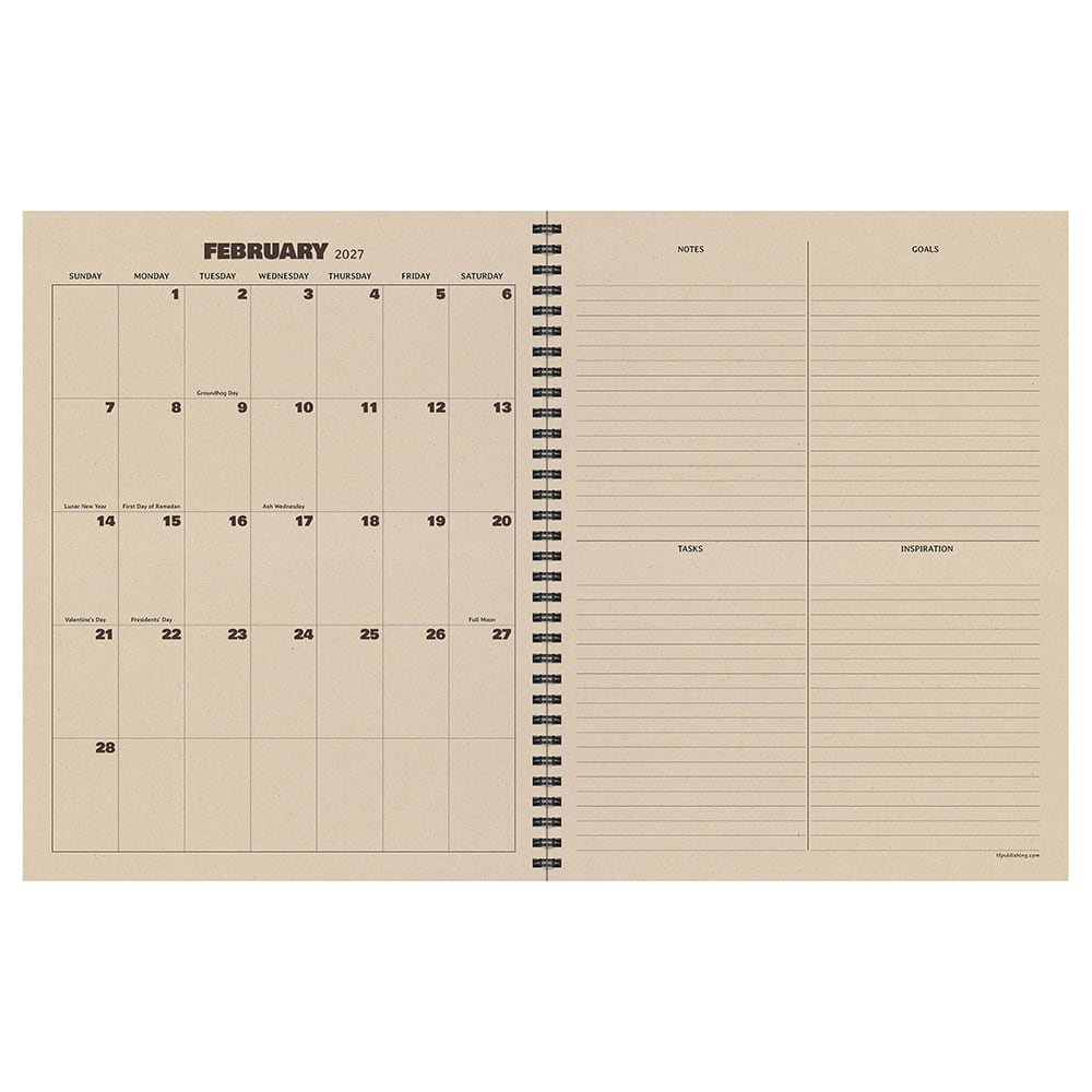 TF Publishing Large Checkered Cowboy Weekly Monthly Planner