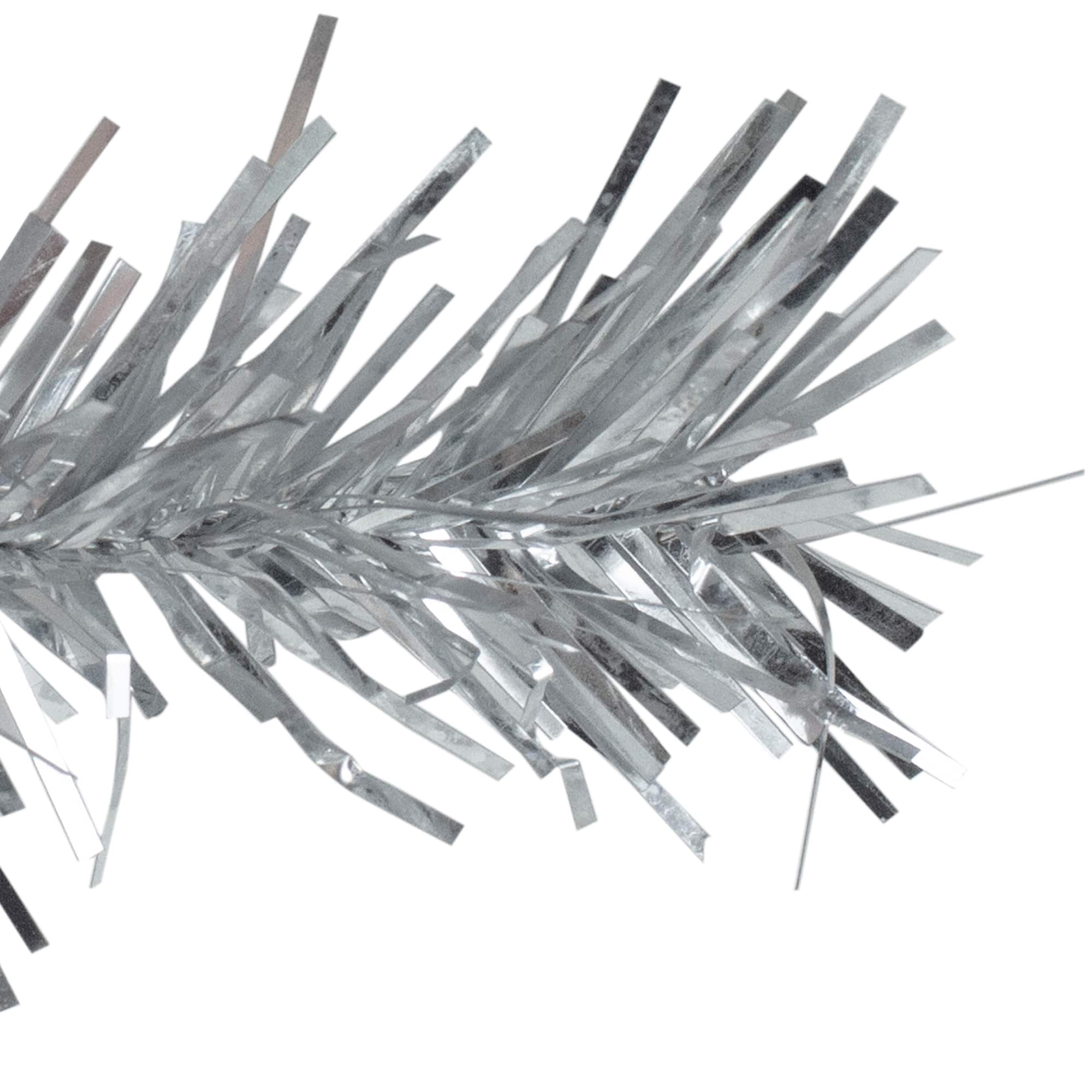 9ft. Silver Artificial Christmas Tinsel Garland