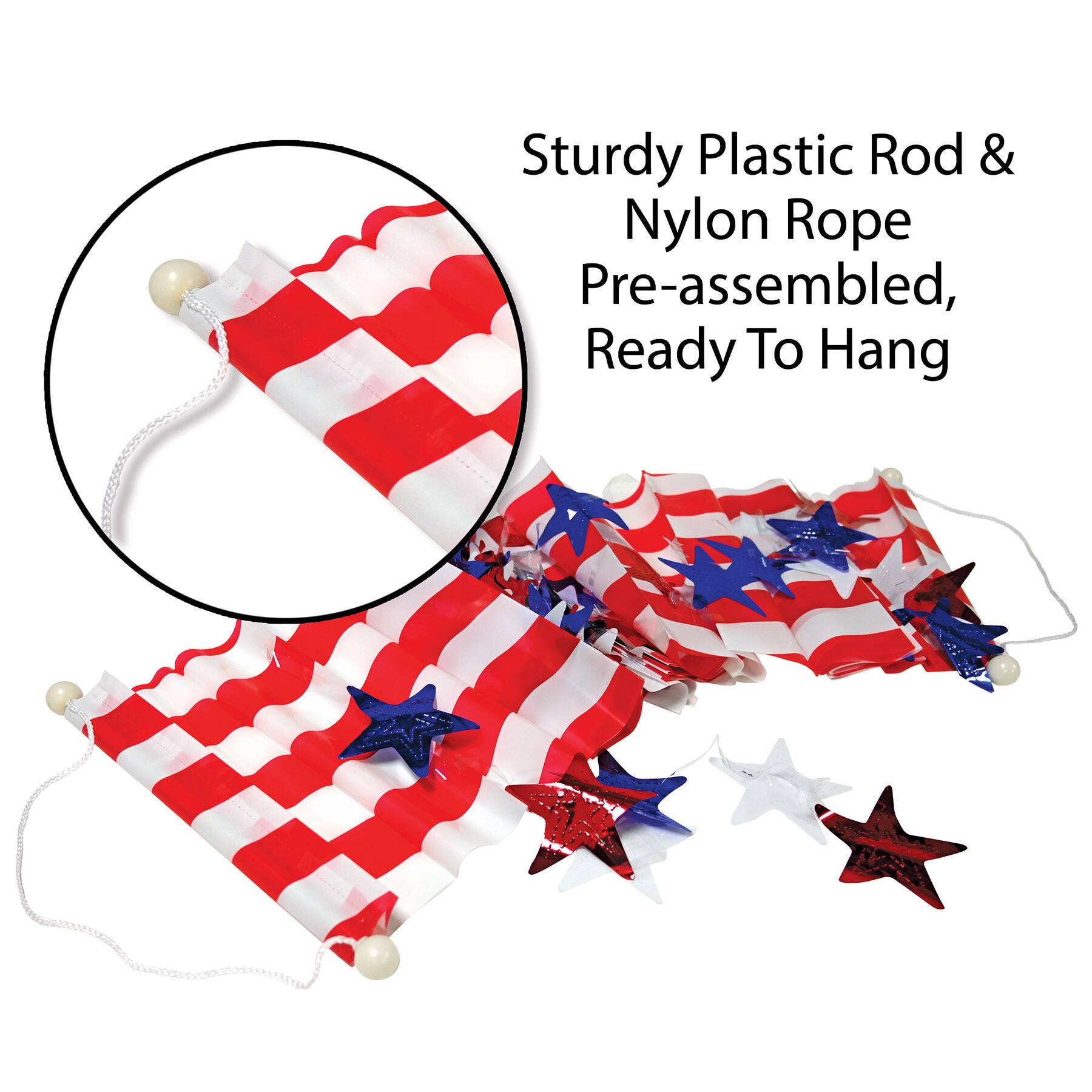 12" x 12ft. Stars & Stripes Ceiling Decor