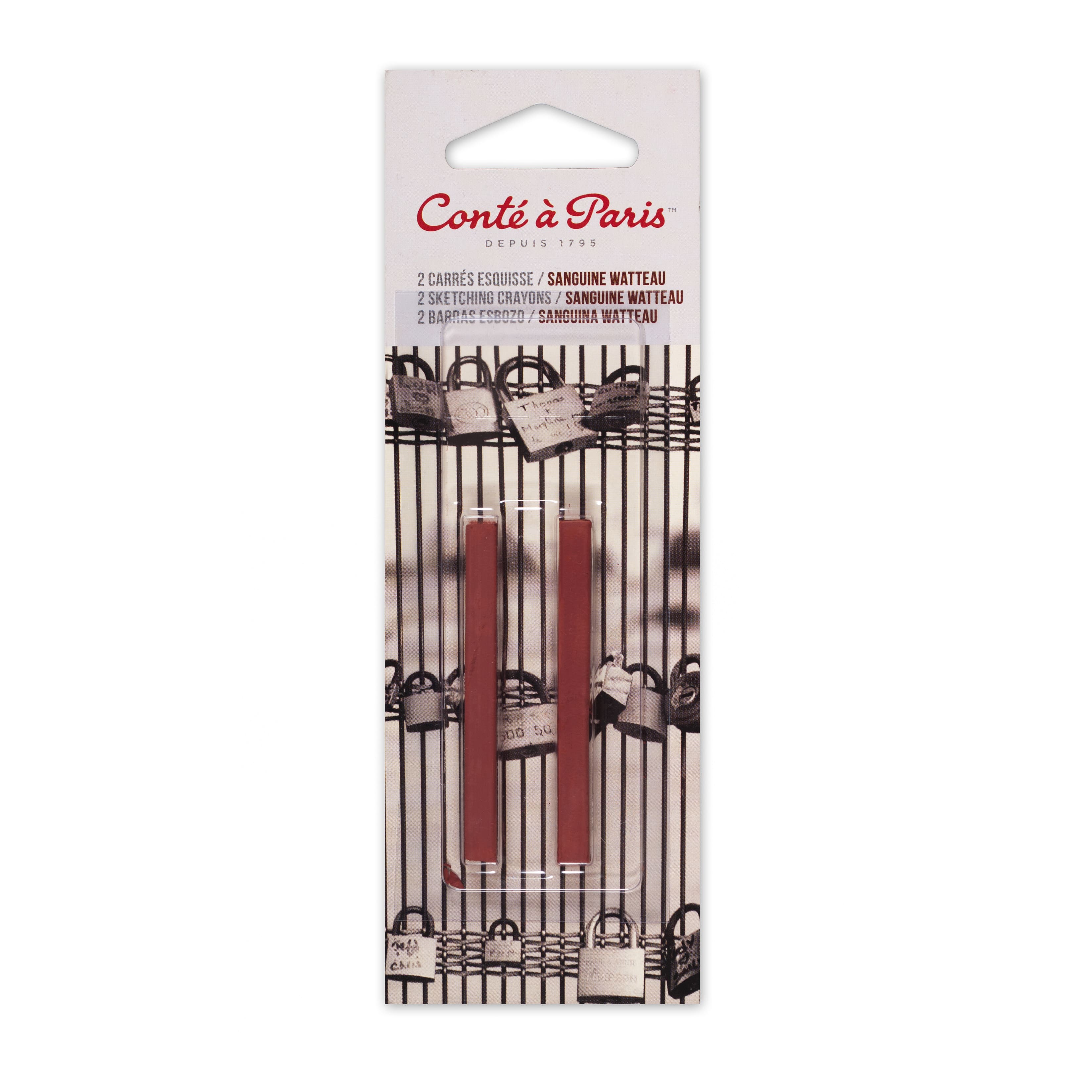 Conté à Paris™ Sanguine Watteau 2452 Sketching Crayons, 2ct.