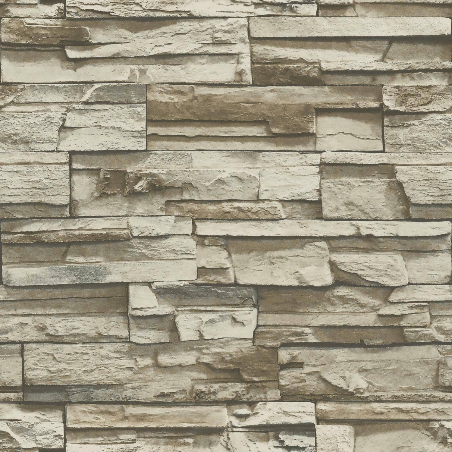 RoomMates Stacked Stone Peel & Stick Wallpaper