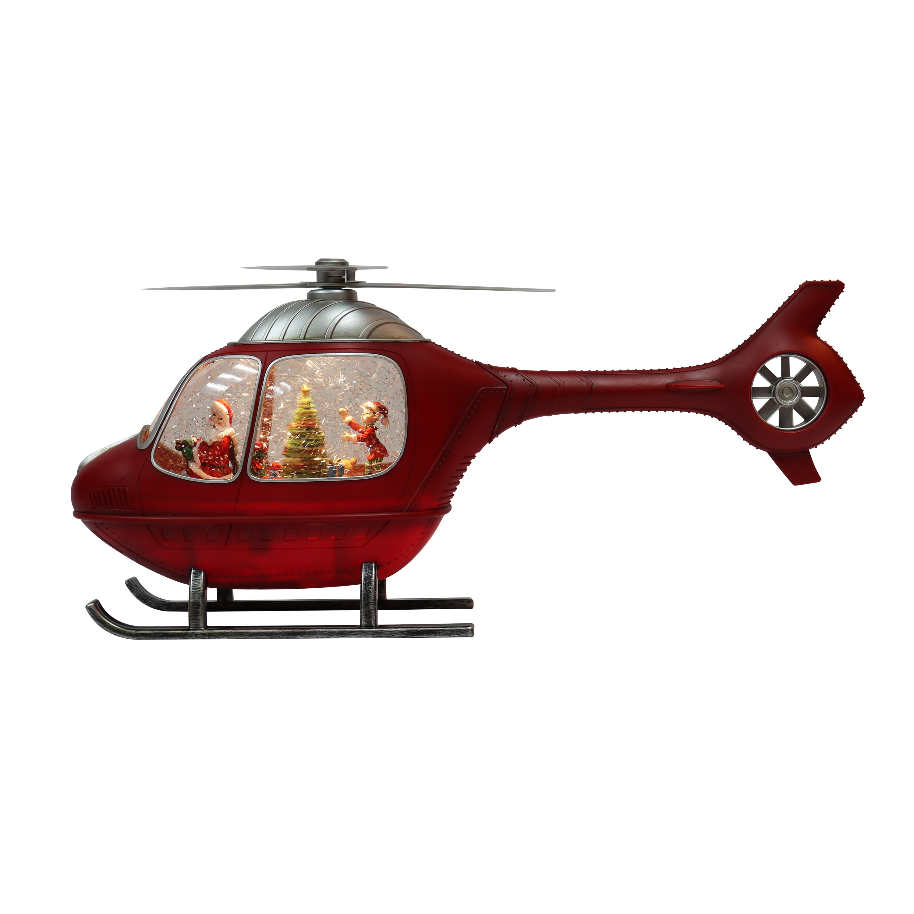 Moments in Time 8.7" Animated Acrylic Helicopter Décor