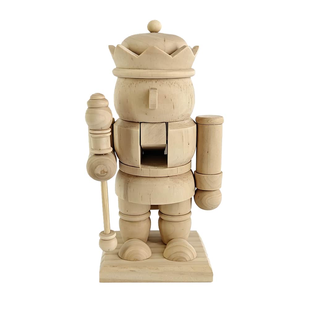 7" King DIY Pinewood Nutcracker by Make Market®
