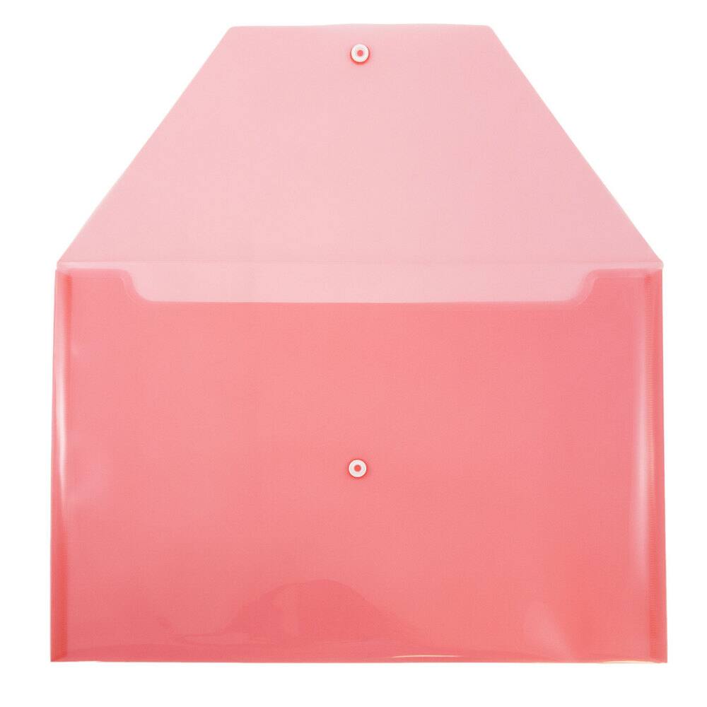 JAM Paper 9.8" x 14.5" Plastic Snap Closure Envelopes