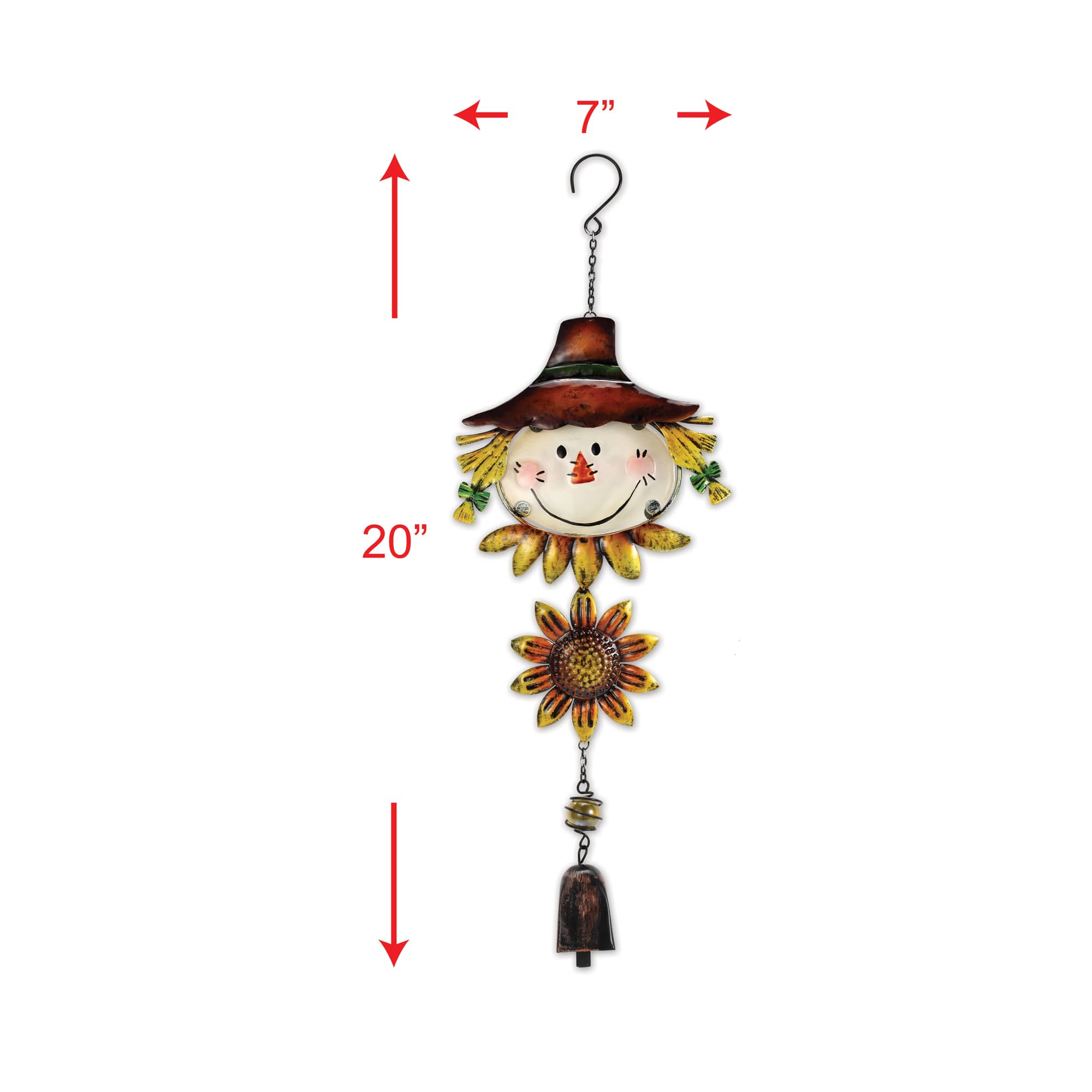 Sunset Vista Designs® 20" Whimsical Scarecrow Buddy Hanging Décor