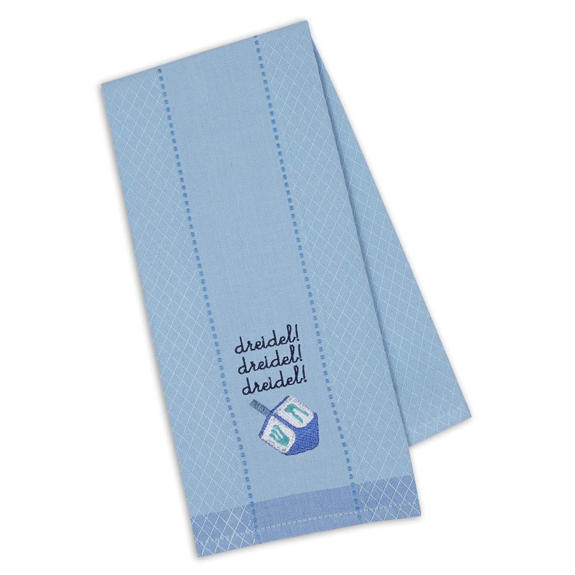 DII® Dreidel Embroidered Dishtowel Set