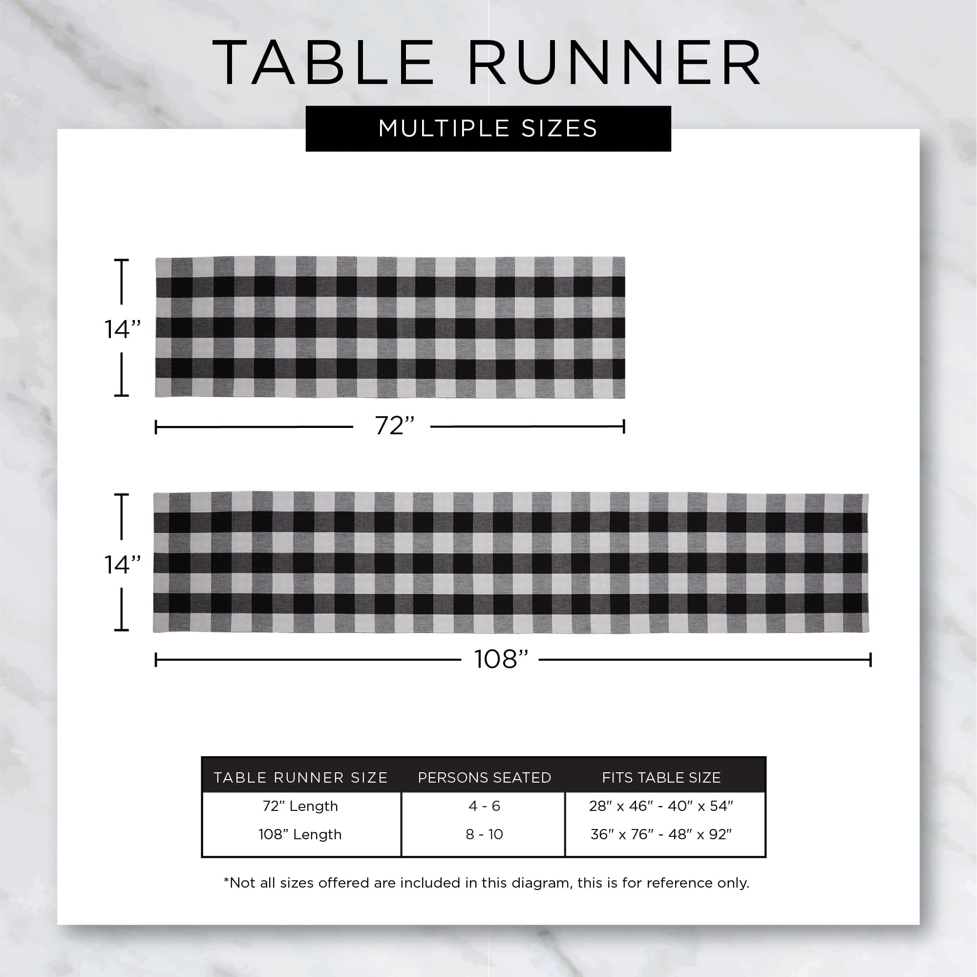 DII® 72" Christmas Plaid Table Runner
