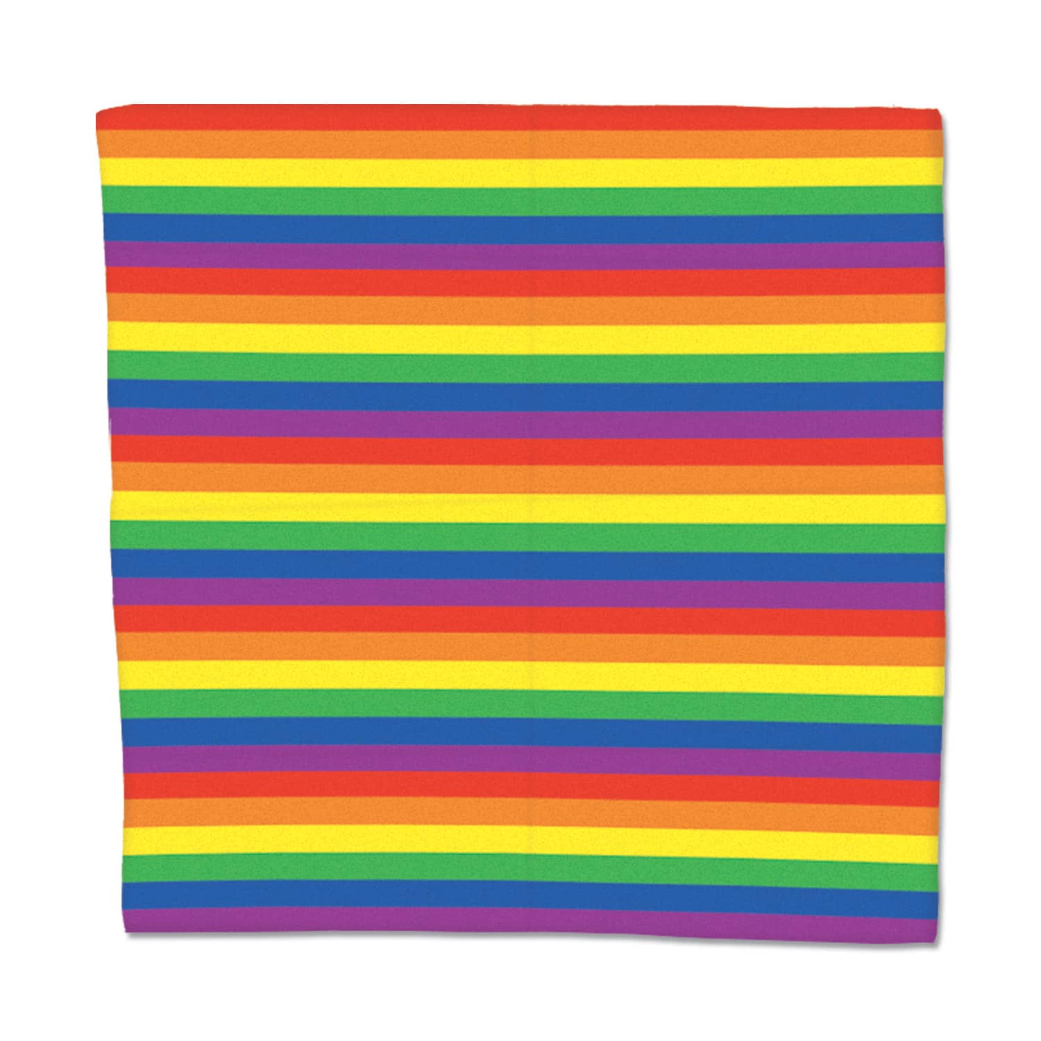 Beistle  22" x 22" Rainbow Bandanas, 2ct.