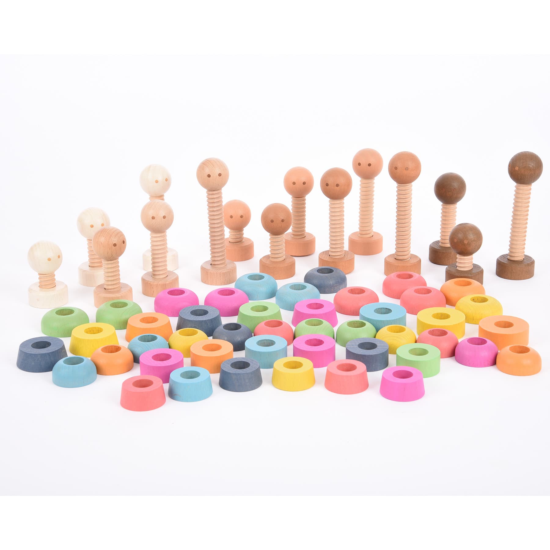 TickiT® Rainbow Community People 60 Piece Play Set