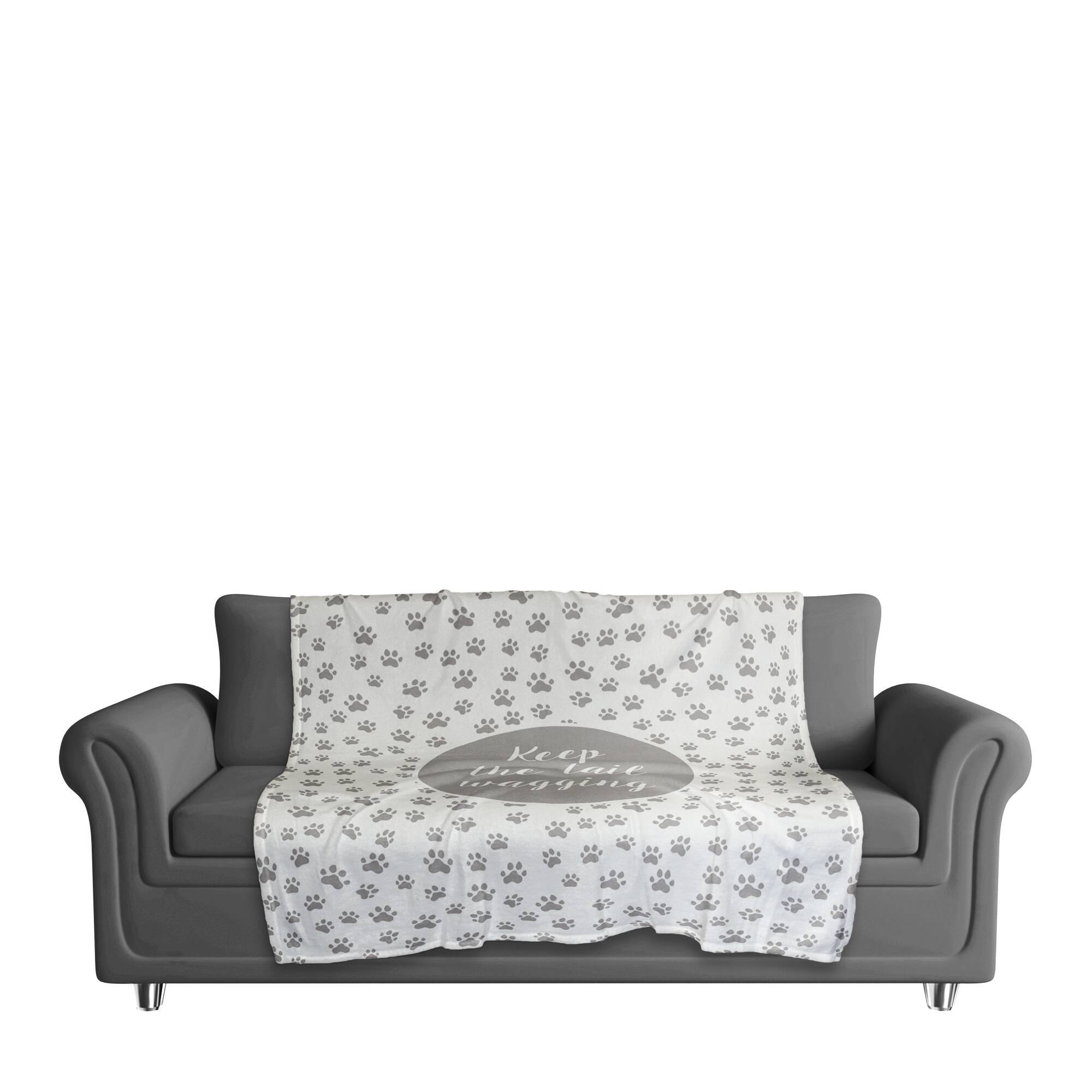 Keep the Tail Wagging 50" x 60" Coral Fleece Blanket