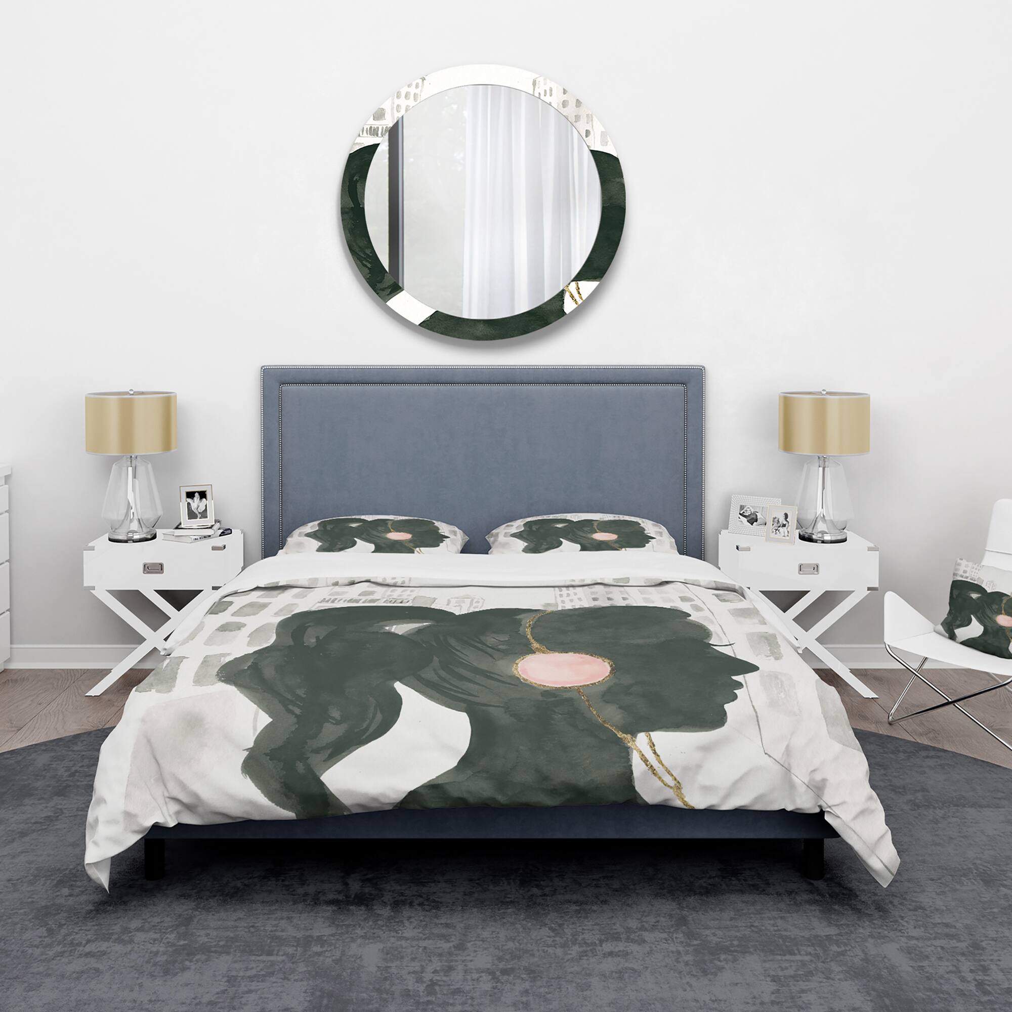 Designart 'Glam Pink Ladies III' Teenage Bedding Set