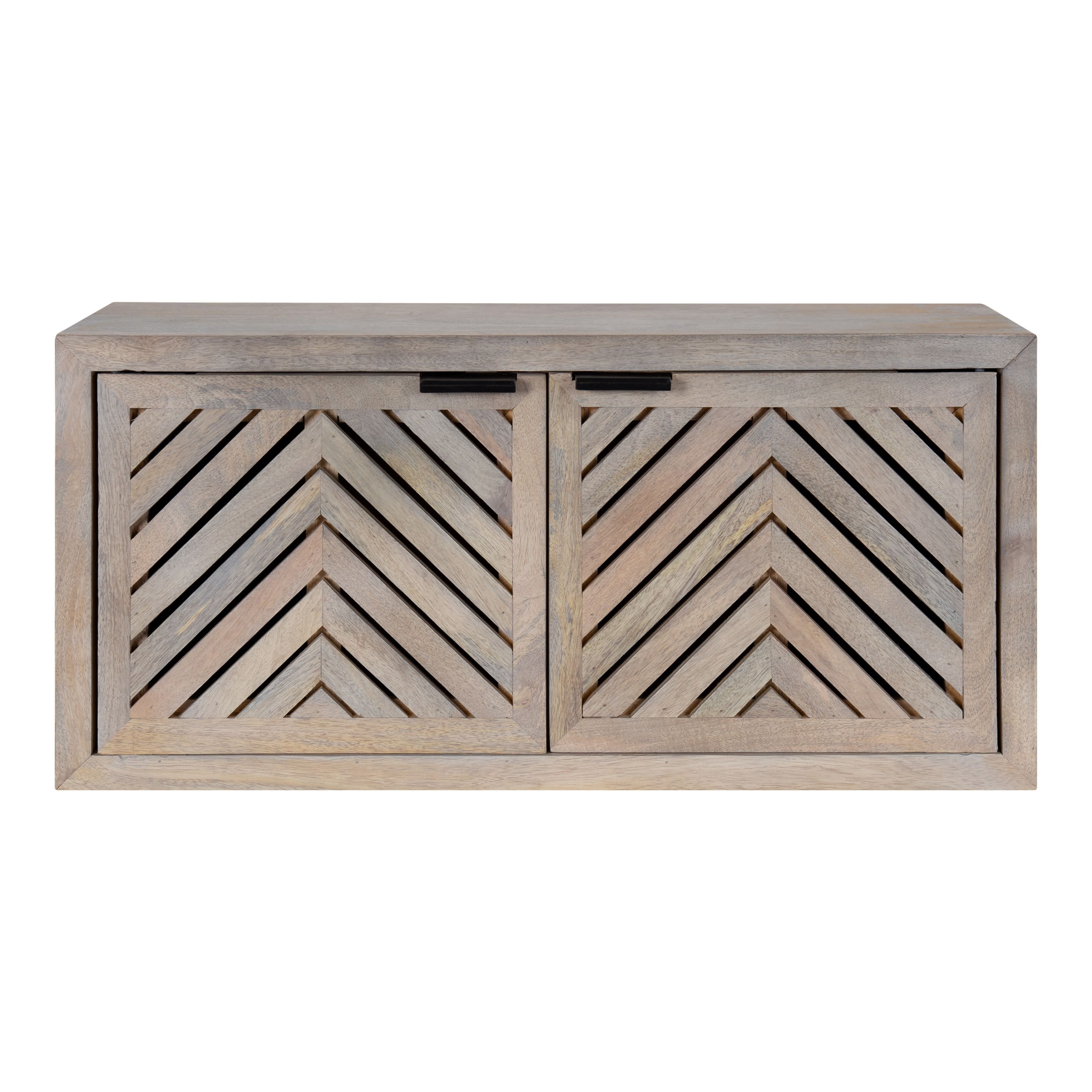 Kate and Laurel Mezzeta Decorative Wood Wall Cabinet