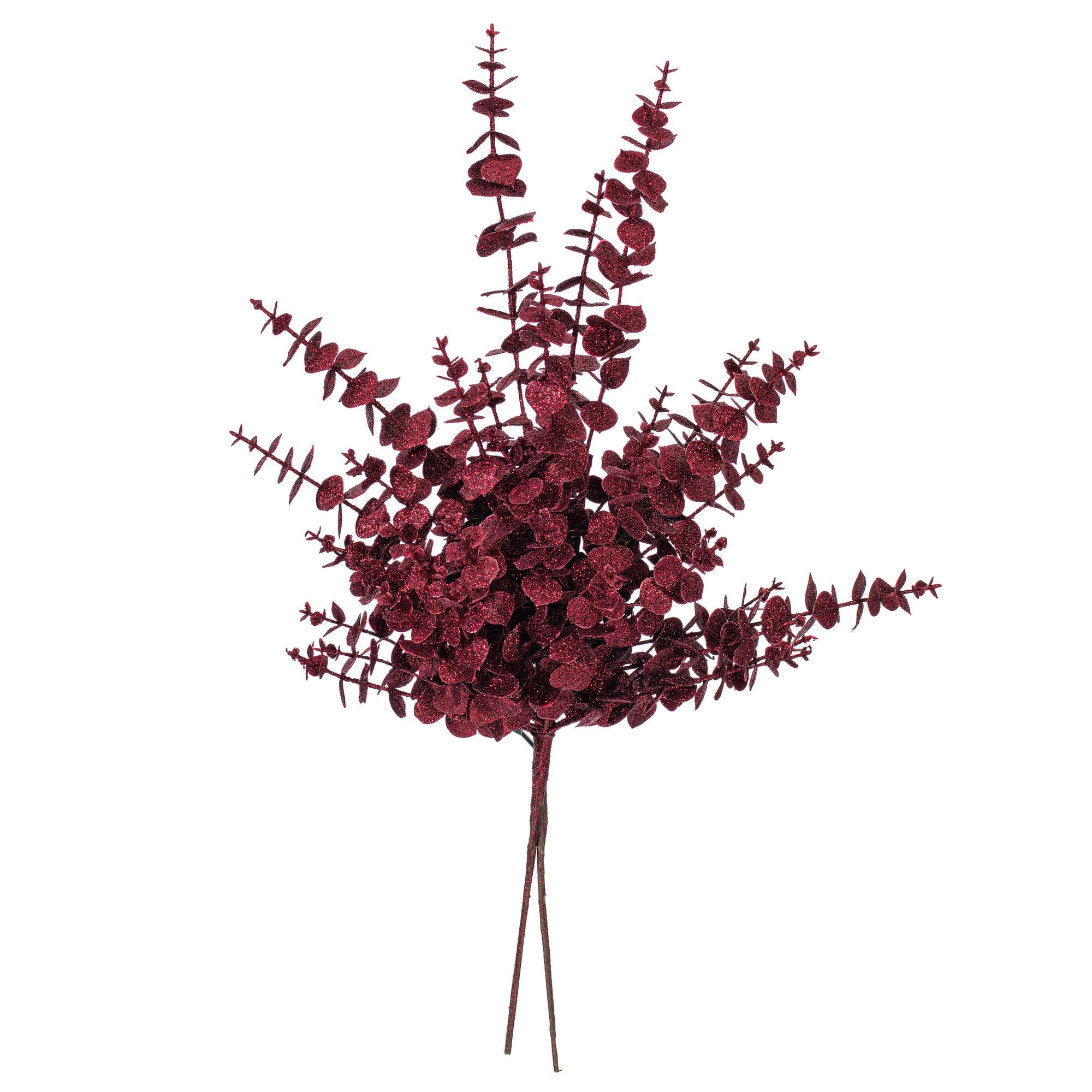 Vickerman 28" Burgundy Artificial Eucalyptus Glitter Sprays, 2ct. | Michaels®