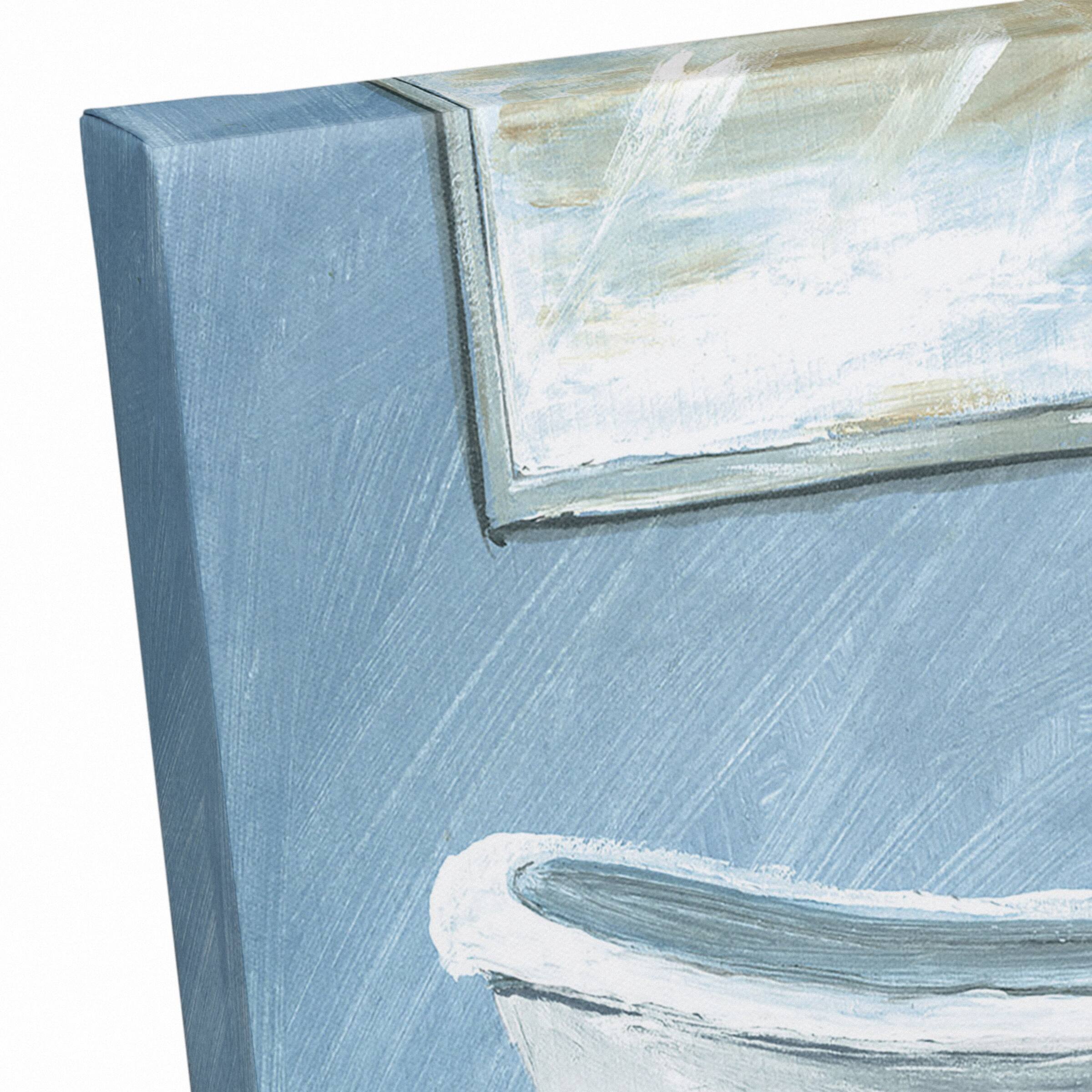 Calm Bathtub 14" x 11" Canvas Wall Art