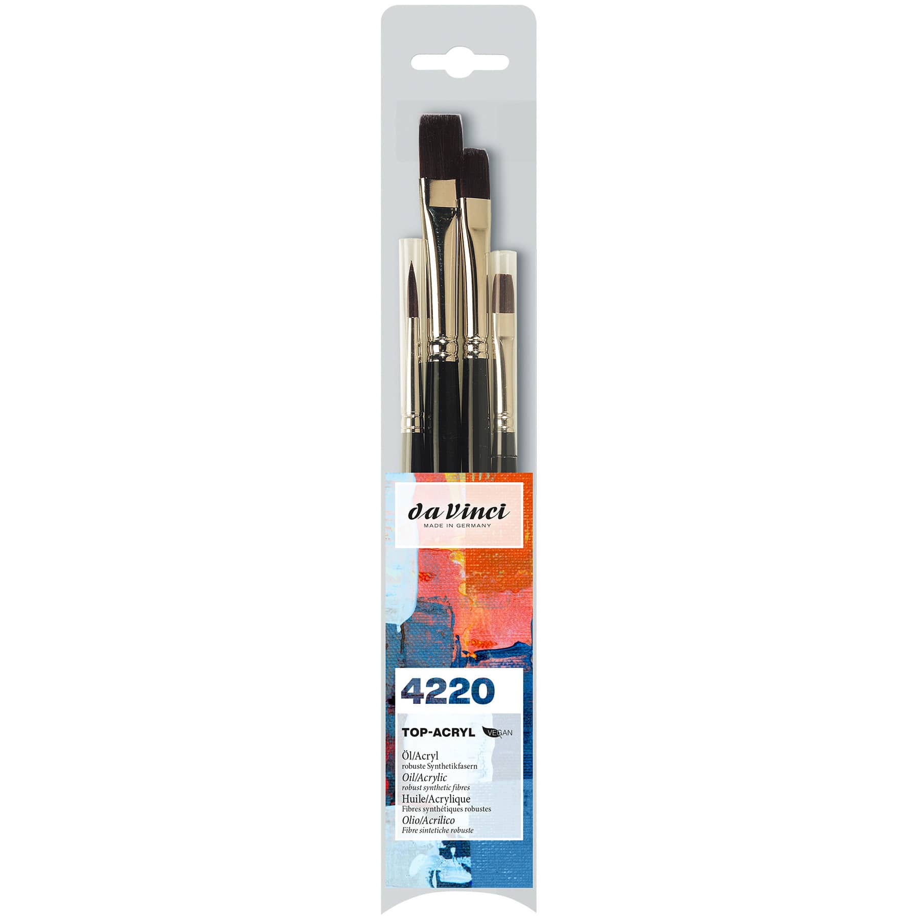 da Vinci TOP-ACRYL 4 Piece Brush Set