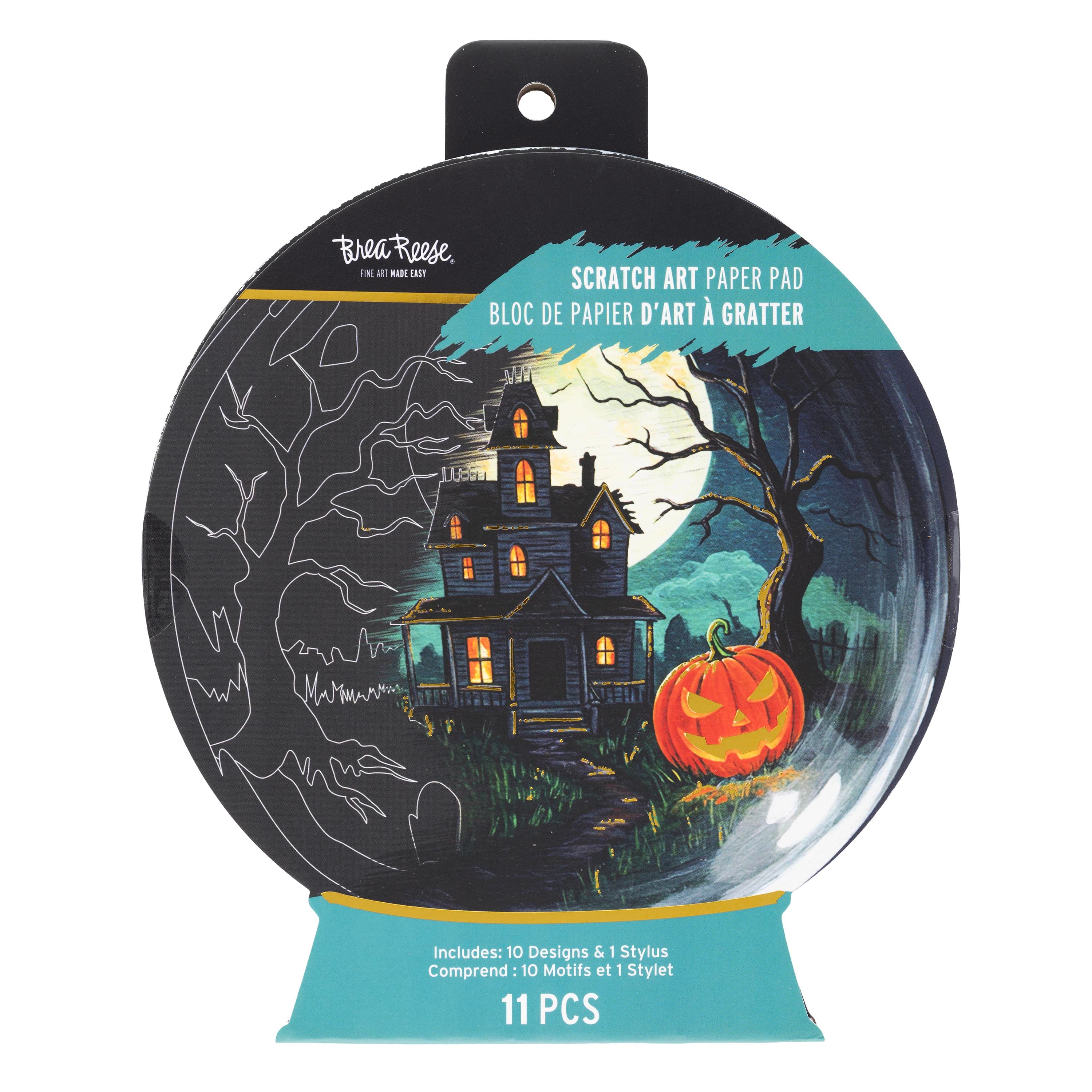 Brea Reese® Crystal Ball Shaped Scratch Art Pad